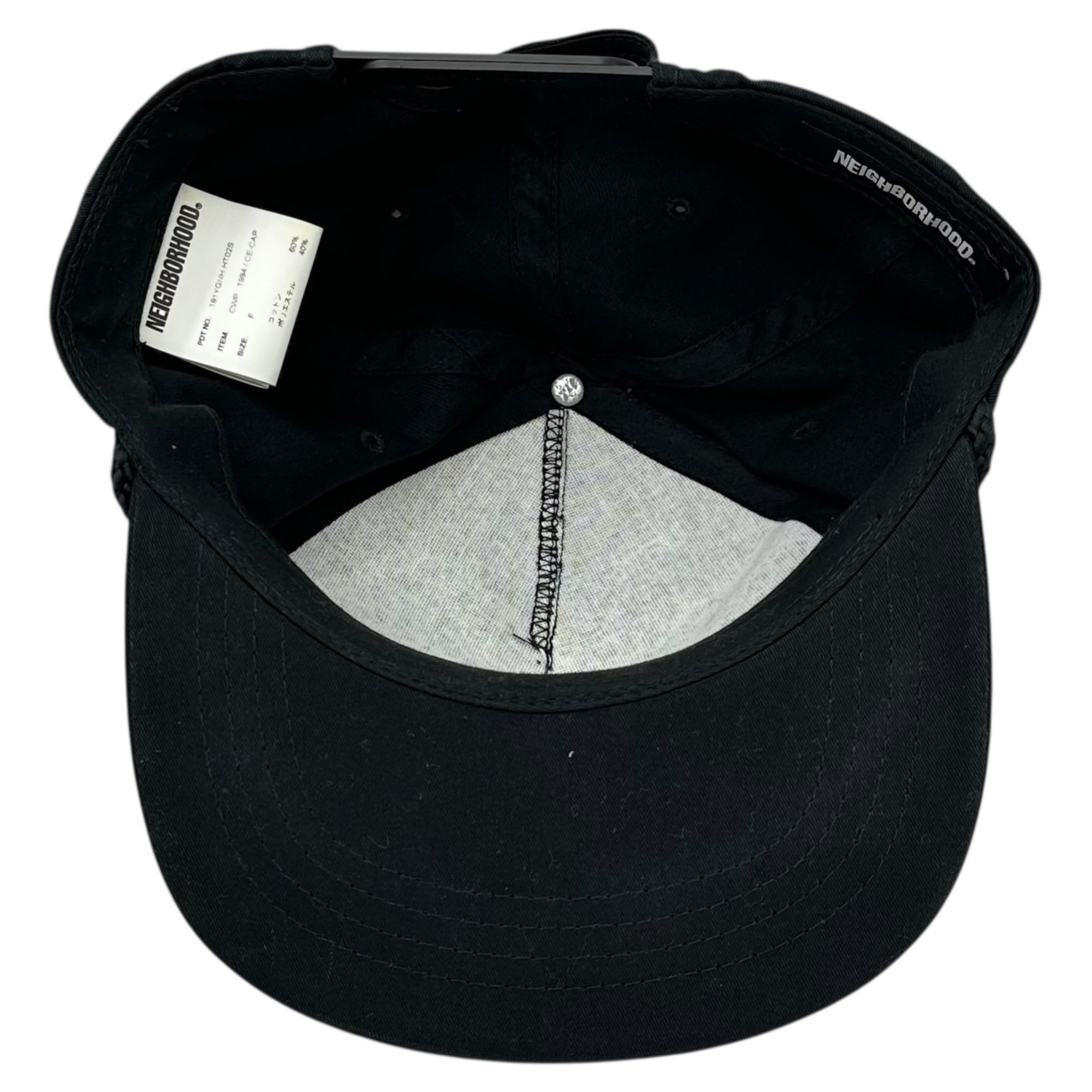 NEIGHBORHOOD(ネイバーフッド) CWP.1994/CE-CAP ロゴ スナップバッグ トラッカー キャップ 191YGNH-HT02S F ブラック