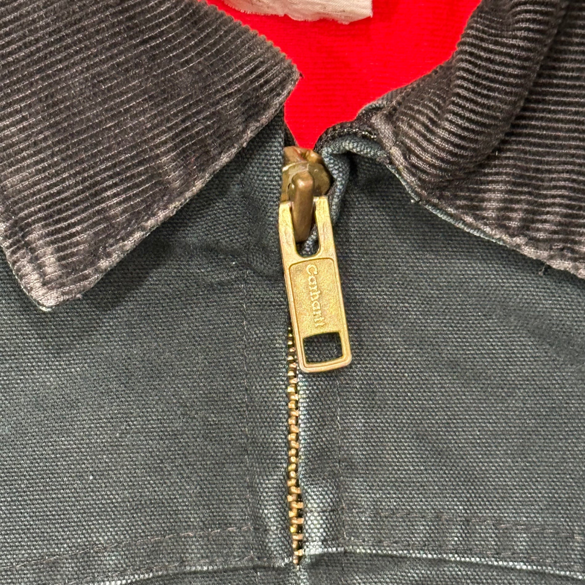 carhartt(カーハート) 00's Santa Fe Jacket - Red Lining サンタフェ ジャケット J13 XL ブラック サンフェード 裏地赤