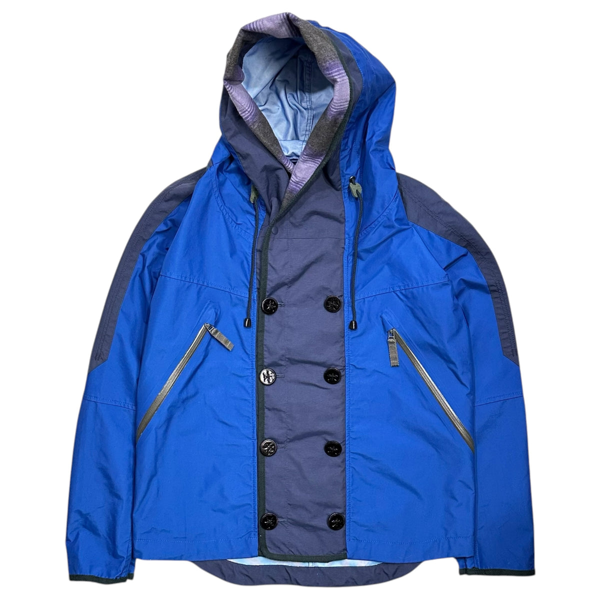 MARITHE FRANCOIS GIRBAUD(マリテフランソワジルボー) Old Double-Nylon Parka オールド ダブル ナイロン パーカー M7-4658 M ブルー
