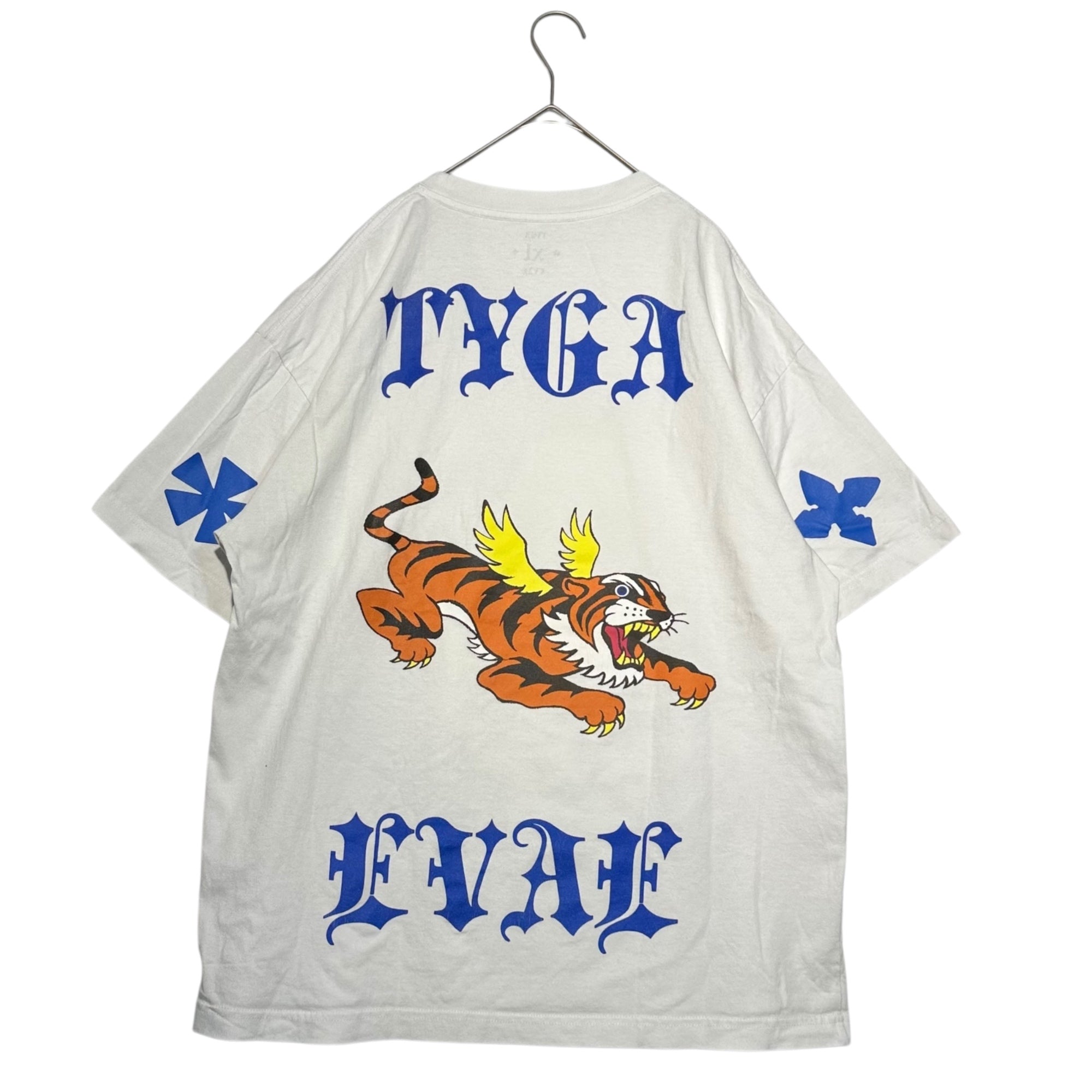 *EVAE+MOB×Tyga((エバーモブ)×タイガ) EVAE Collab TYGA Tee グラフィック プリント Tシャツ XL ホワイト