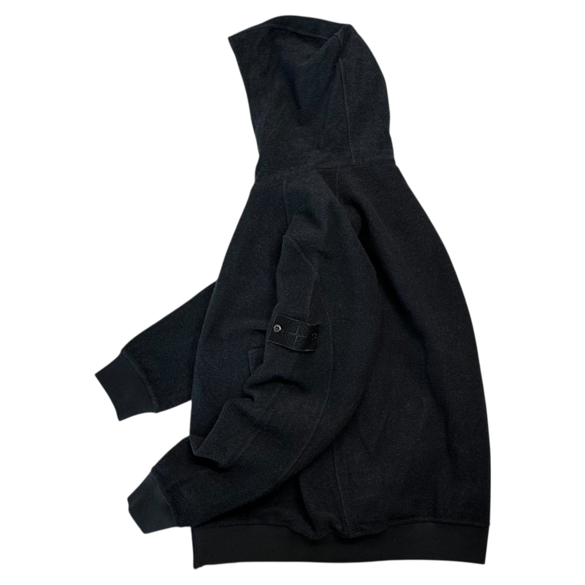 STONE ISLAND(ストーンアイランド) 20AW GHOST PIECE Cotton Wool Hooded Jacket コットン ウール フーデッド ジャケット 7315651F5 XL ネイビー ネイビーワッペン マウンテンパーカー