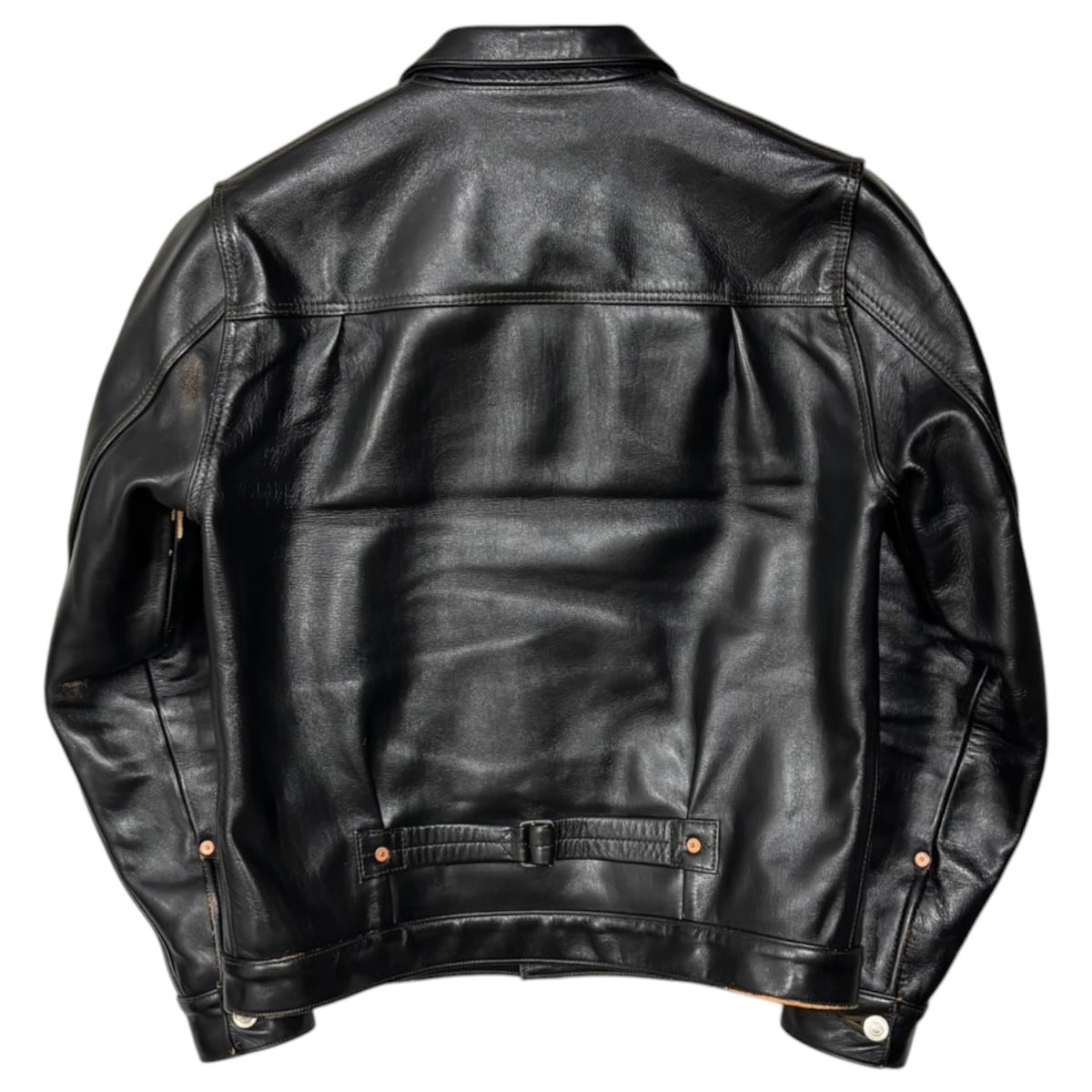 FINE CREEK LEATHERS(ファインクリークレザーズ) Richmond TYPE1 LEATHER JKT - Horsehide リッチモンド ホース レザー ジャケット 38 ブラック