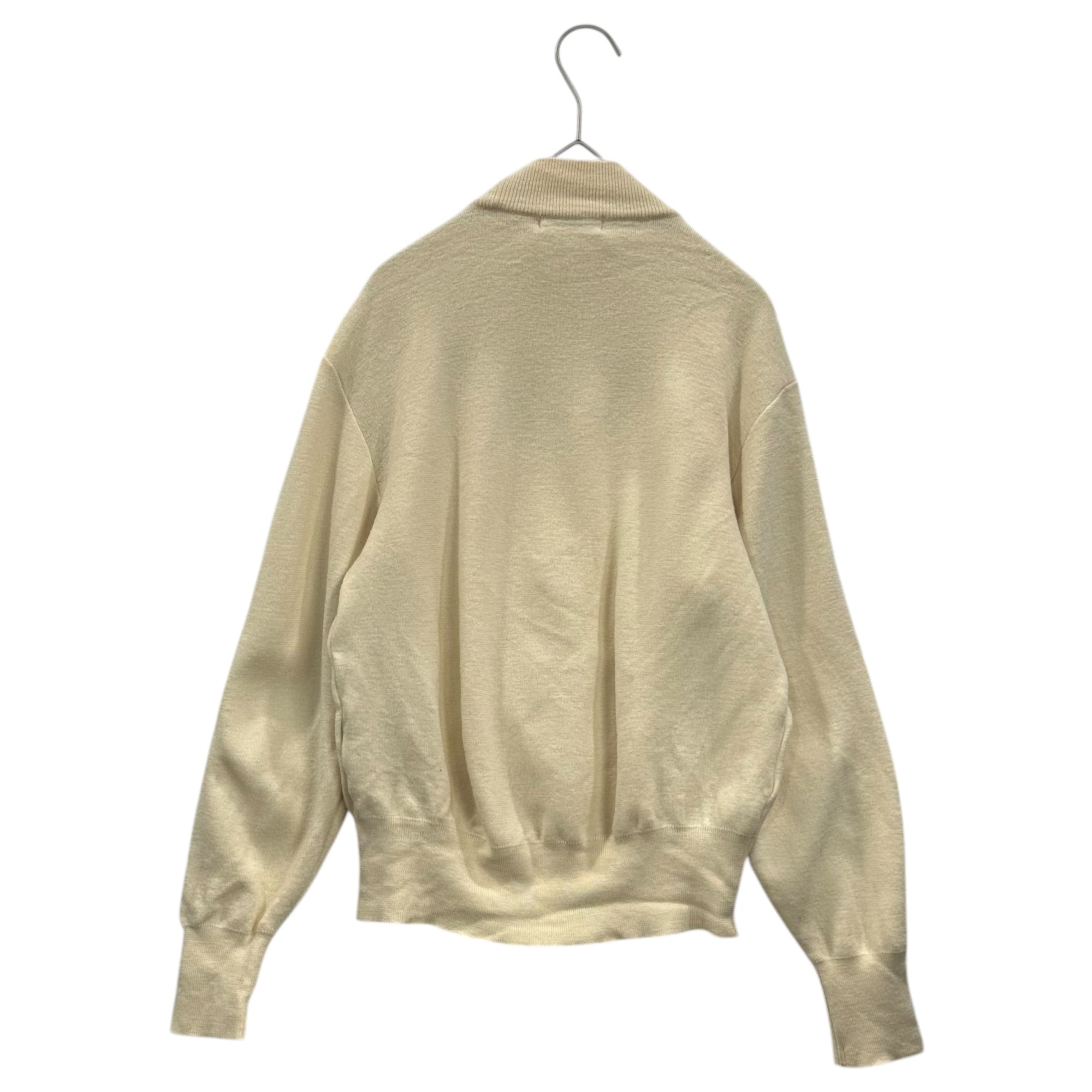 courreges(クレージュ) 80~90's High-neck Logo Wool Sweater 80~90年代 ハイネック ロゴ ウール ニット 9(M程度) ベージュ アーカイブ