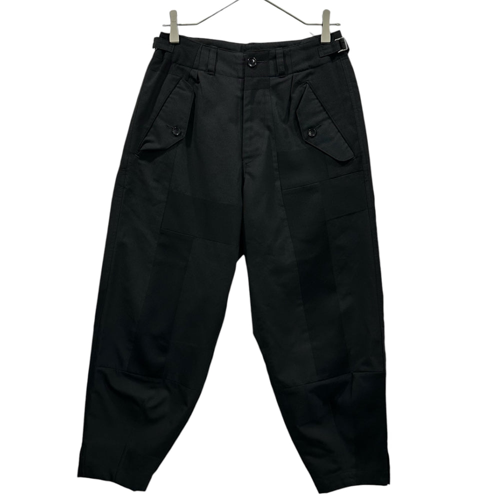 COMME des GARCONS(コムデギャルソン) 2003AW Wool Gabardine Patchwork Tapered Pants ウール ギャバジン パッチワーク テーパード パンツ GK-P005 S ブラック AD2003 アーカイブ