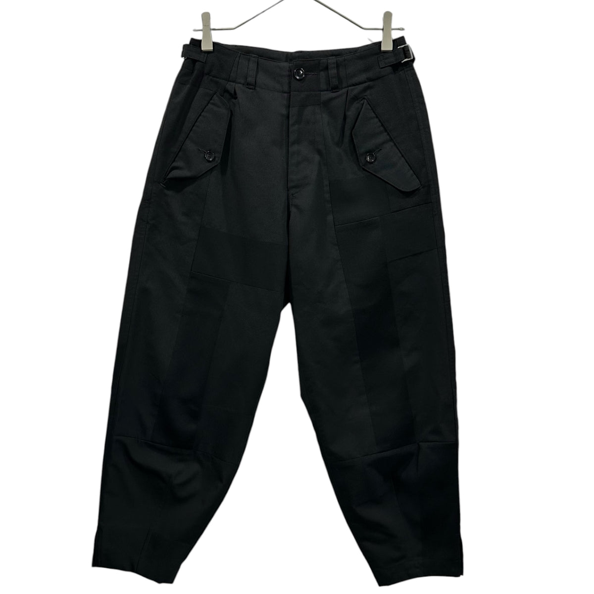COMME des GARCONS(コムデギャルソン) 2003AW Wool Gabardine Patchwork Tapered Pants ウール ギャバジン パッチワーク テーパード パンツ GK-P005 S ブラック AD2003 アーカイブ