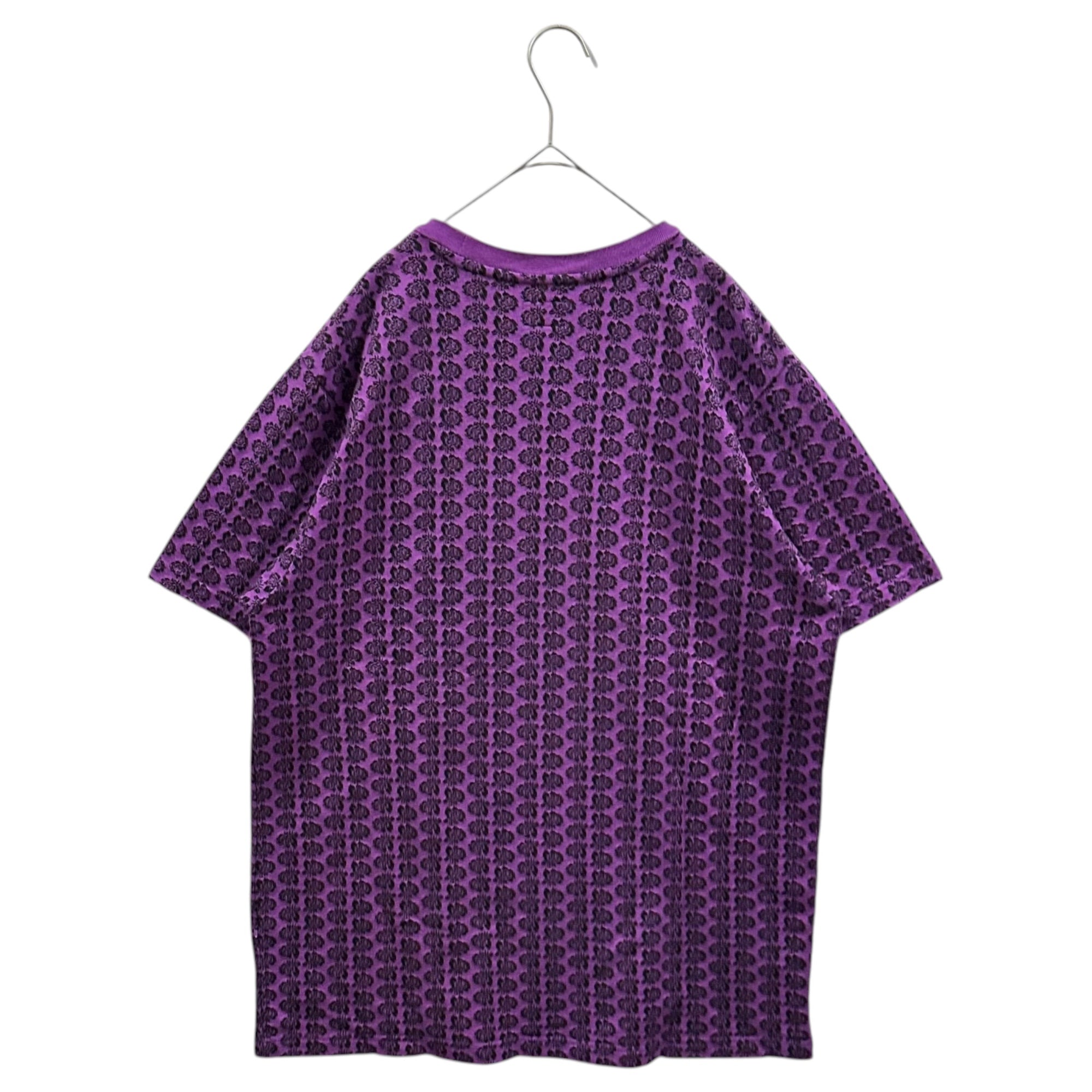 SUPREME(シュプリーム) 2015SS Jacquard All-Over Print Knit Tee ジャガード 総柄 ニット Tシャツ XL パープル