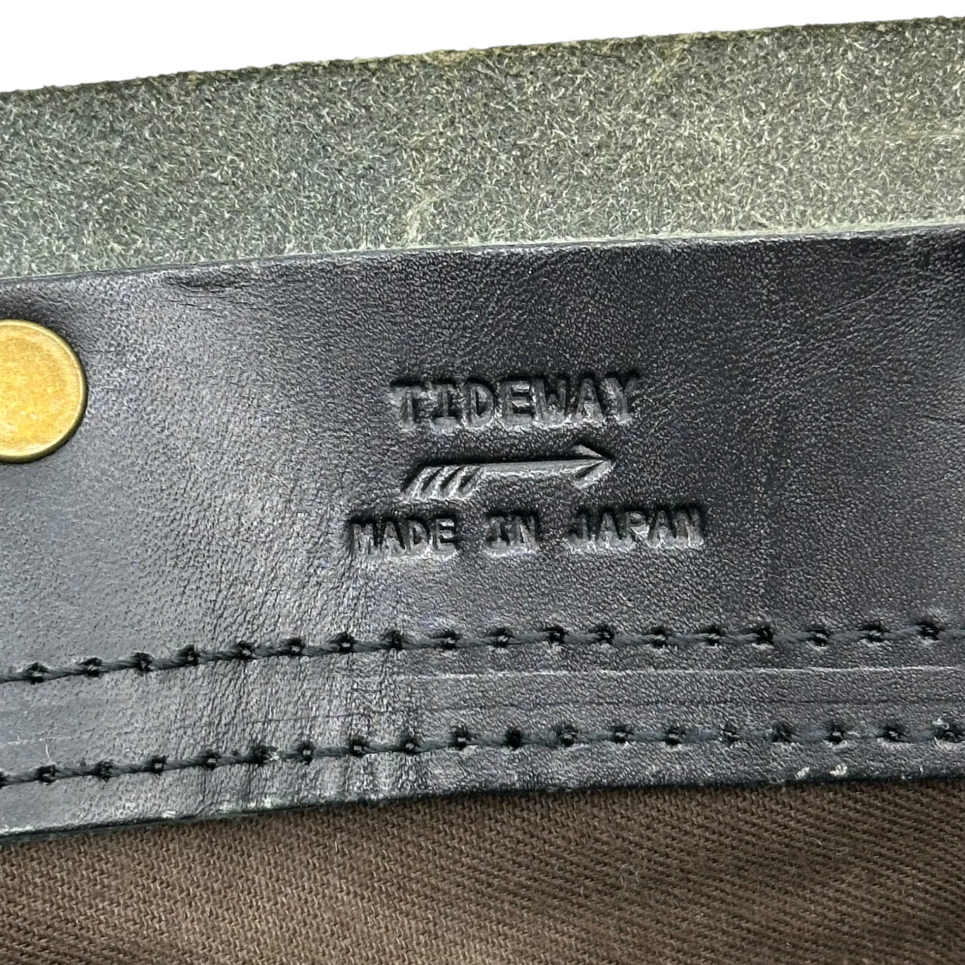 TIDEWAY(タイドウェイ) Big type leather shoulder bag ビッグタイプ レザー ショルダー バッグ ブラック