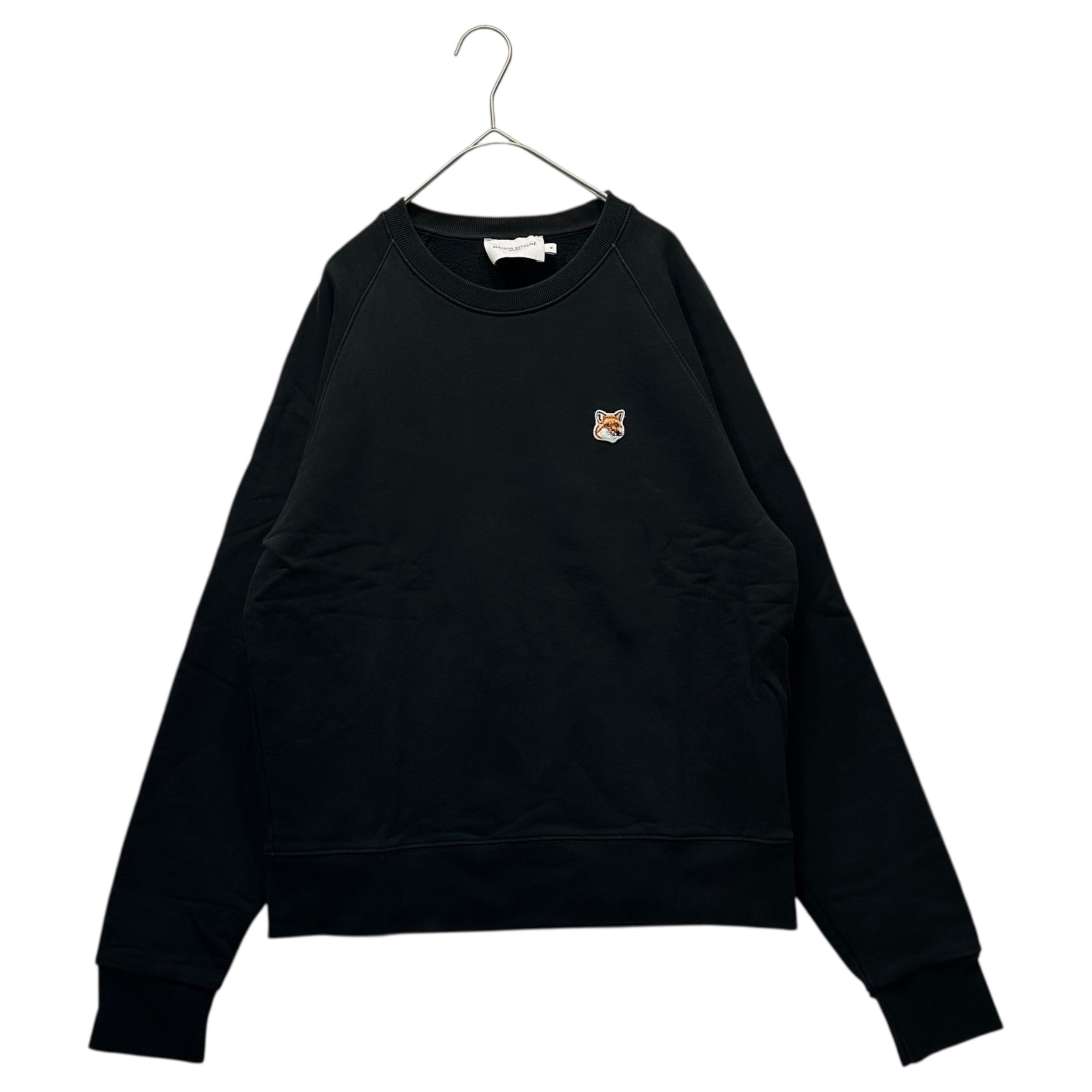 Maison Kitsune(メゾンキツネ) Fox Head Patch Comfort Sweatshirt フォックスヘッド パッチ コンフォート スウェットシャツ  AW00303KM0001 M ブラック