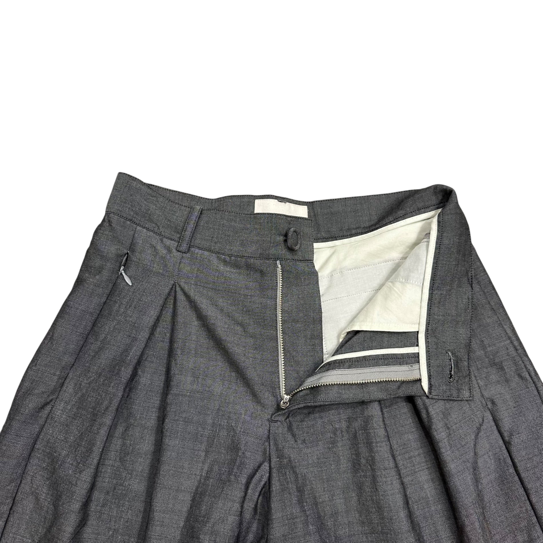 ORIMI(オリミ) 2025SS CROPPED BIG SLACKS クロップド ビッグ スラックス S25201 1 ライトグレー