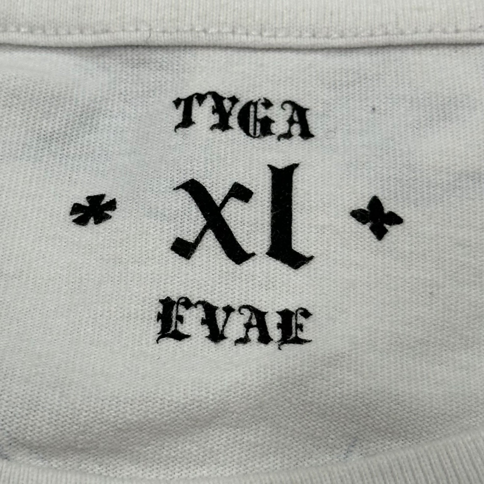 *EVAE+MOB×Tyga((エバーモブ)×タイガ) EVAE Collab TYGA Tee グラフィック プリント Tシャツ XL ホワイト