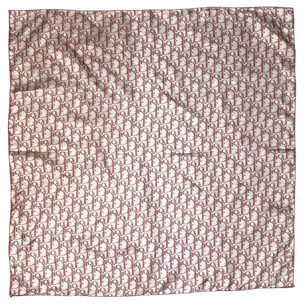 Christian Dior(クリスチャンディオール) Old Trotter All-over Pattern Silk Scarf オールド トロッター 総柄 シルク スカーフ レッド