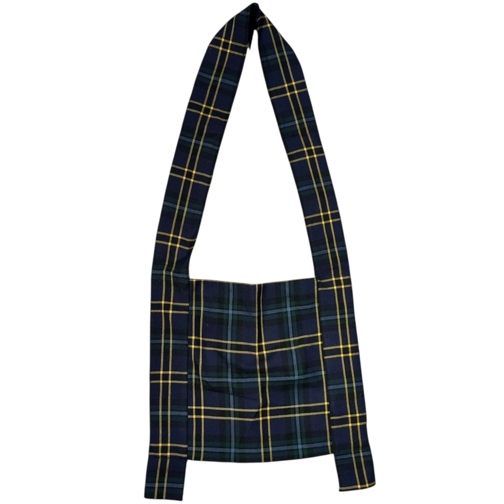 COMME des GARCONS COMME des GARCONS(コムデギャルソンコムデギャルソン) France made Tartan Check Wool Shoulder Bag タータンチェック ウール ショルダー バッグ S7SC07 ネイビー×グリーン フランス製