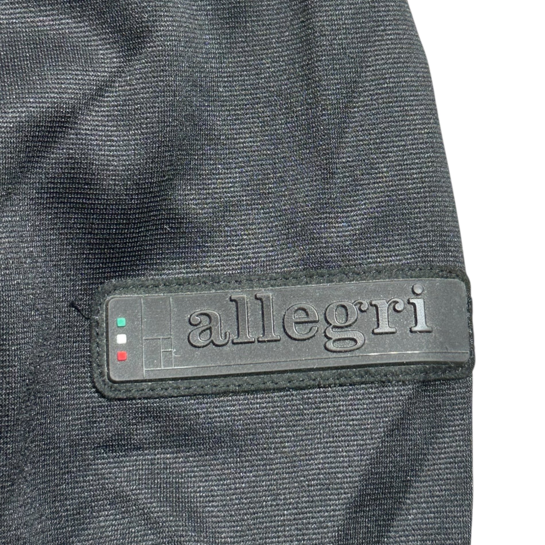 allegri(アレグリ) Sleeve Logo Mesh Zip-Up Hoodie 袖 ロゴ メッシュ ジップアップ フーディ パーカー Q1P80-300-09 48(L) ブラック