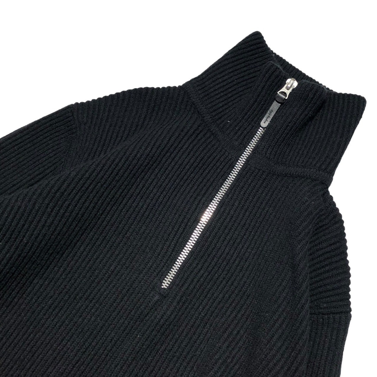 Acne Studios(アクネストゥディオズ) 18AW Half zip driver's knit ハーフジップドライバーズニット FN-MN-KNIT000005 PAW18 M ブラック