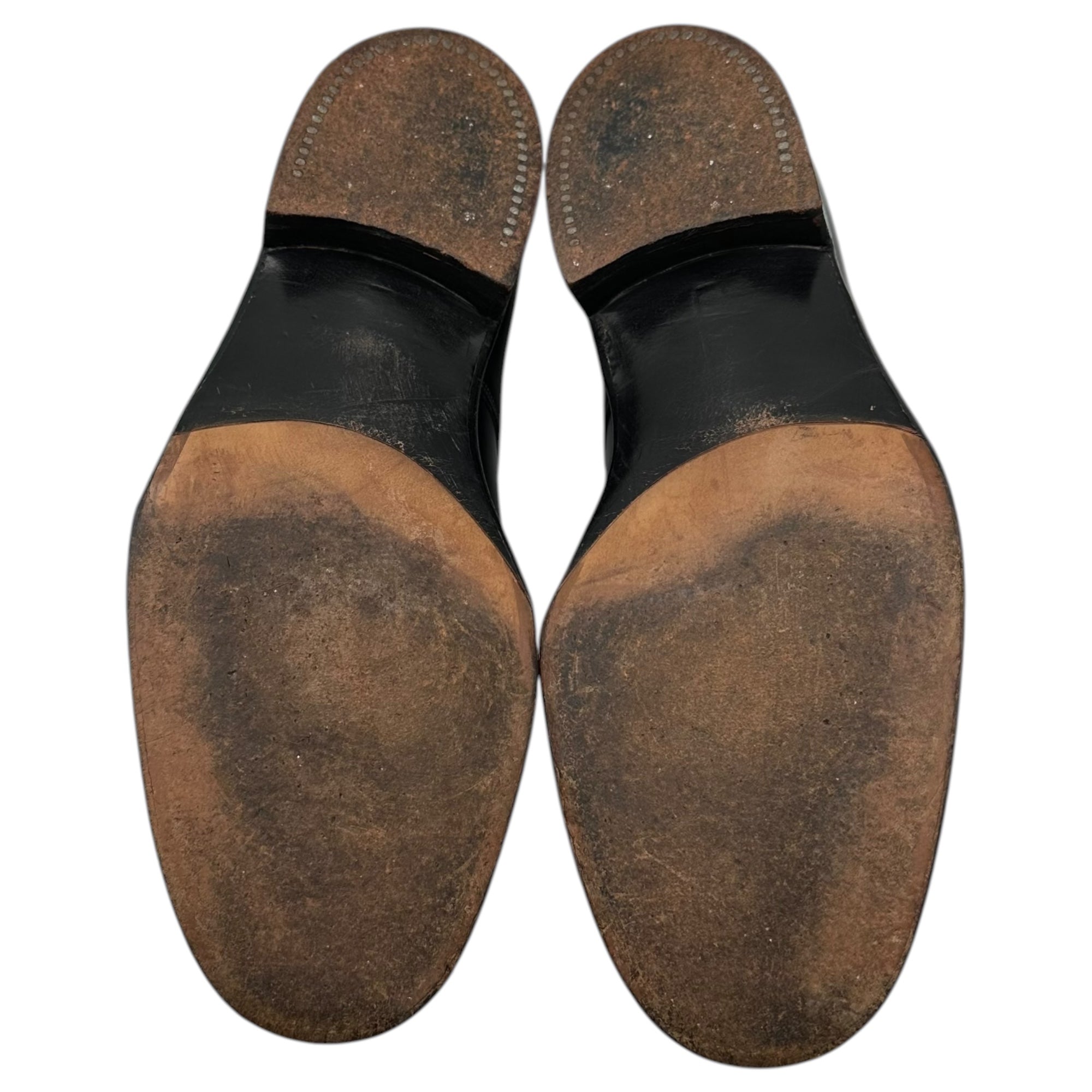 Tricker's(トリッカーズ) 70's Vintage Derby Shoes ヴィンテージ プレーントゥ 3ホール ダービー シューズ 9598 7 1/2(26.0cm~26.5cm程度) ブラック 70年代 革靴 レザー