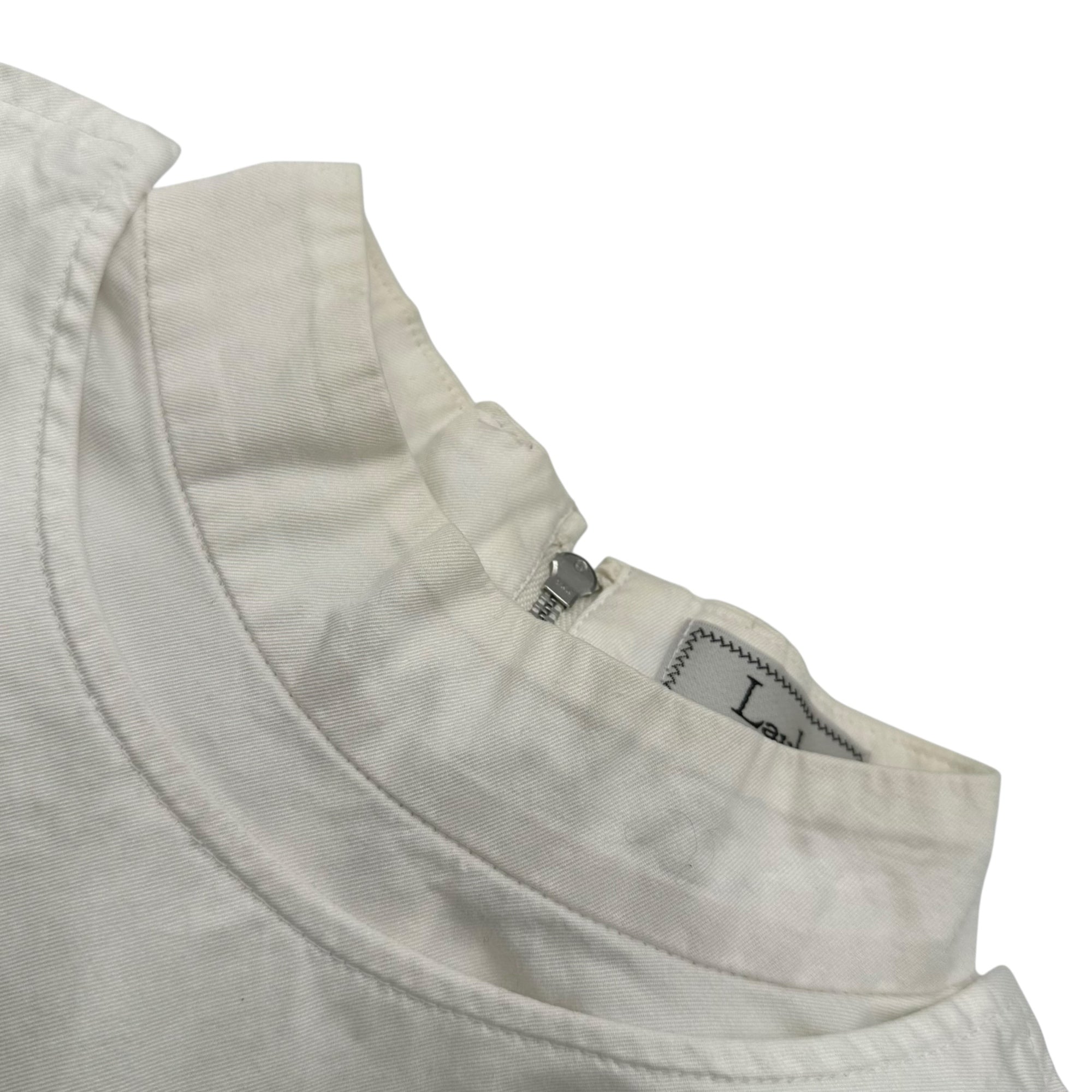 Laula(ラウラ) Switched sleeve L/S shirt 袖 切替 長袖 シャツ 2(M程度) ホワイト