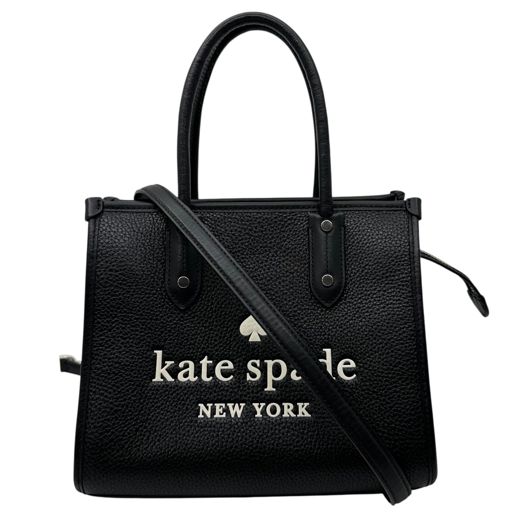 kate spade(ケイトスペード) Crossbody 2-Way Shoulder Bag 斜め掛け 2WAY　ショルダー バッグ ブラック×ホワイト
