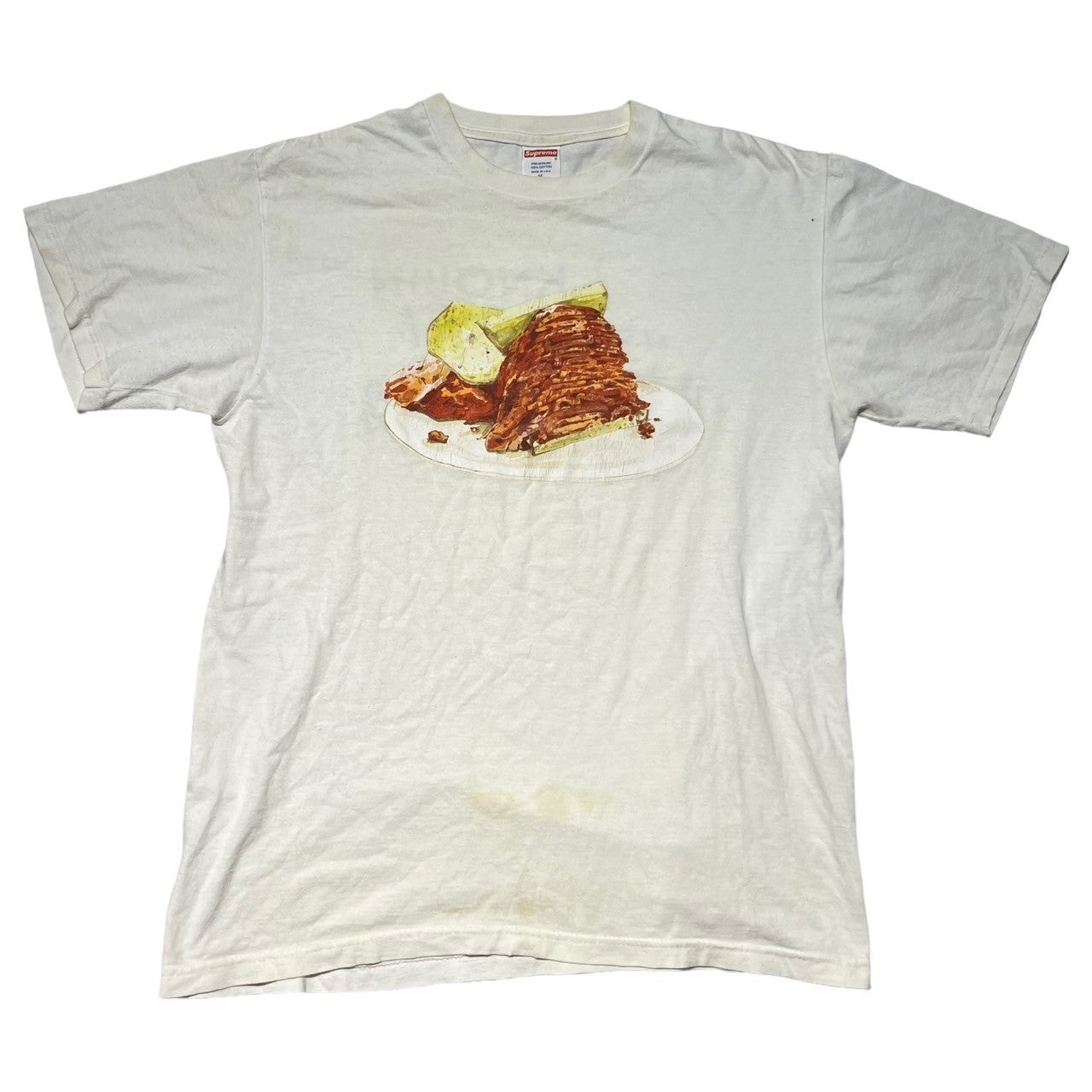 SUPREME(シュプリーム) 05SS Pastrami Tee パストラミ Tシャツ M ホワイト×オレンジ