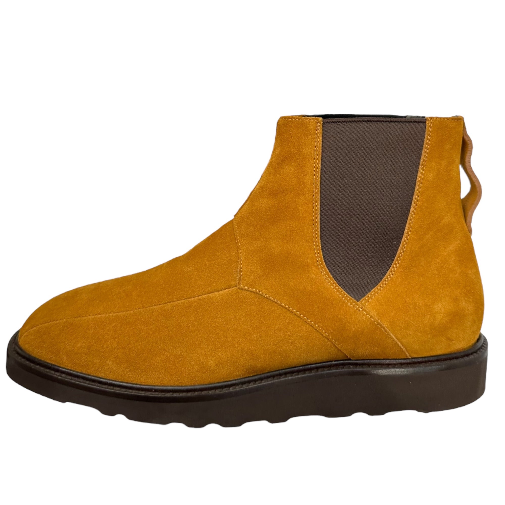 NEEDLES(ニードルズ) SQUARE TOE CHELSEA BOOT スクエアトゥ スウェード サイドゴア ブーツ 41(約26.5-27cm) ブラウン チェルシー
