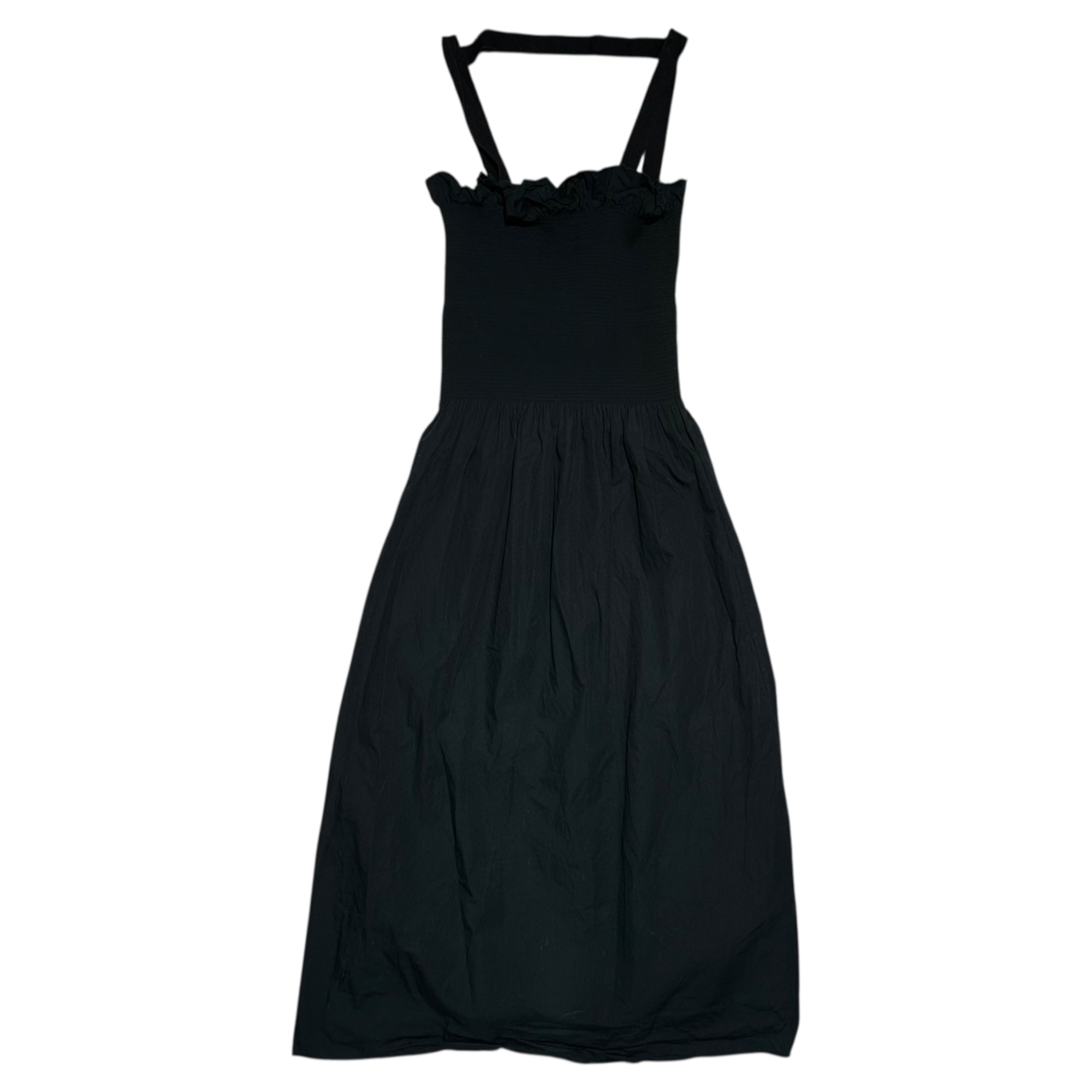 MM6 Maison Margiela(エムエムシックス) 16SS POPLIN DRESS ポプリン ノースリーブ ドレス ギャザー S32MA0242 S35722 S ブラック