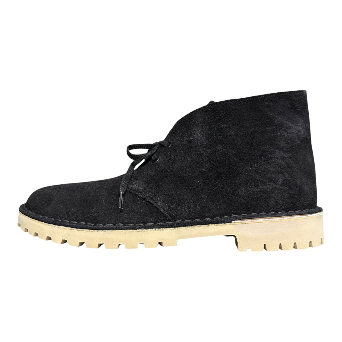 clarks(クラークス) DESERT TROOPER デザート ブーツ スウェード レザー 13292 8 1/2(約26.5cm) ブラック チャッカー