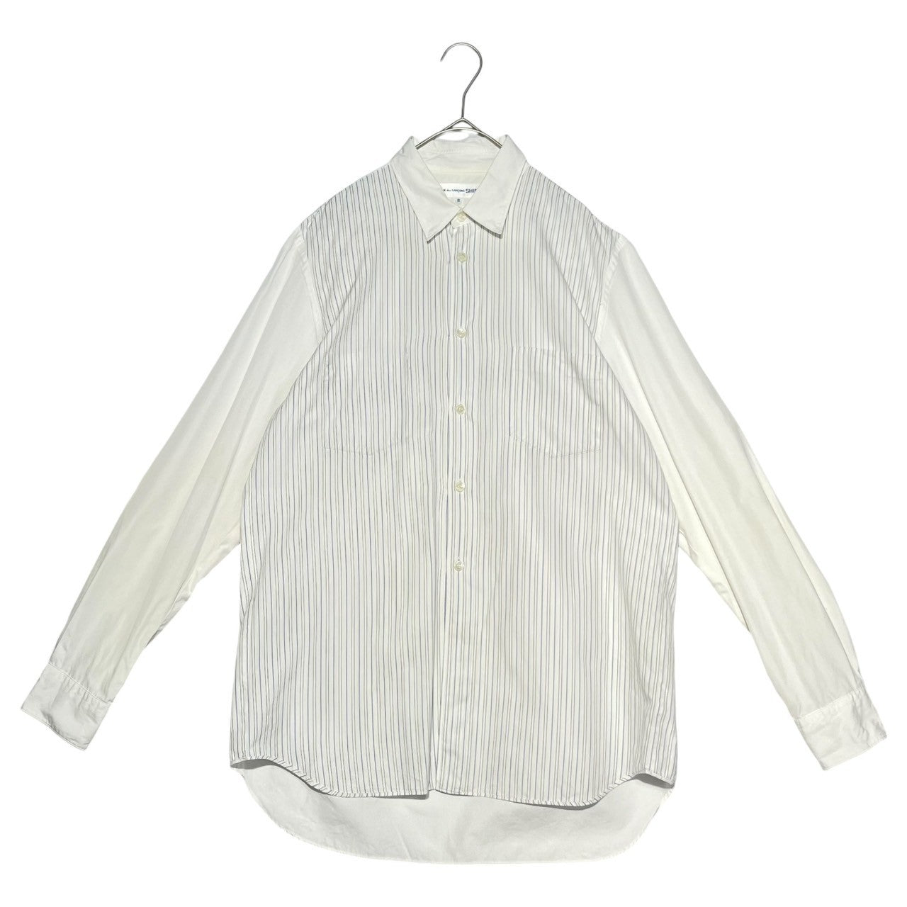 COMME des GARCONS SHIRT(コムデギャルソンシャツ) 90's striped switching shirt ストライプ 切替 シャツ 90年代 川久保玲 アーカイヴ D-TK9210 FREE ホワイト