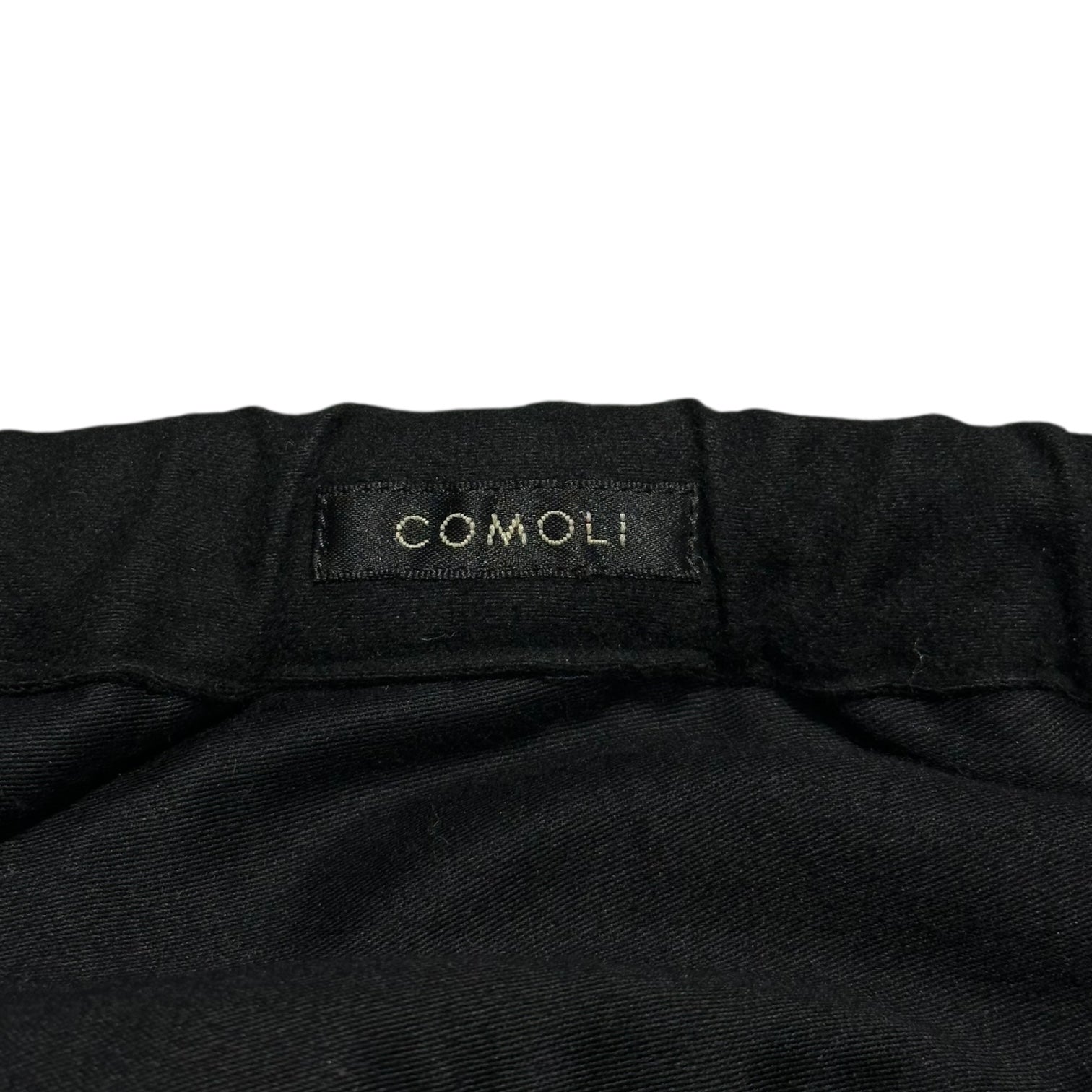 COMOLI(コモリ) 24AW Moleskin Knee-Tuck Pants モールスキン ニータック パンツ A03-03037 1(S) ブラック 稀少サイズ
