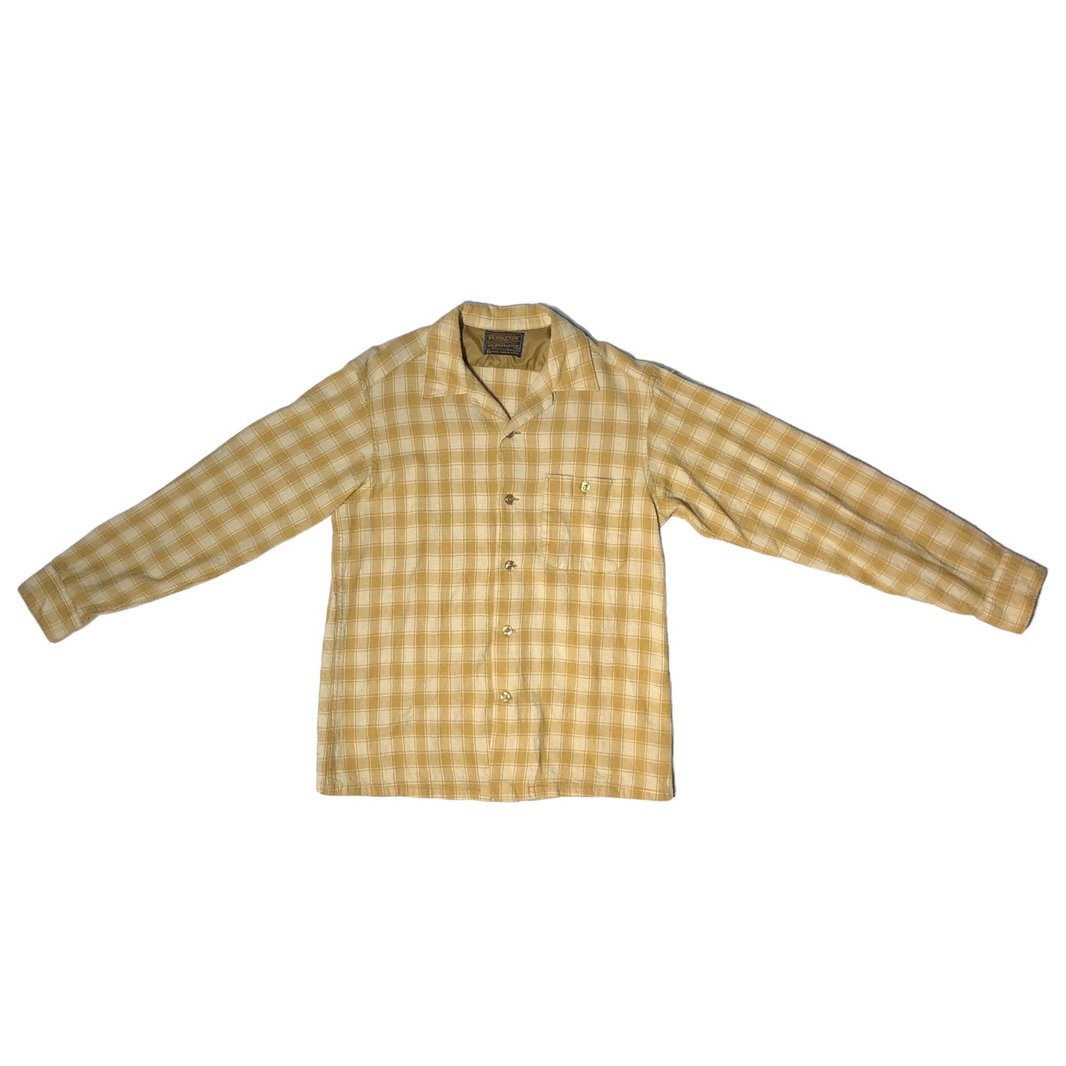 PENDLETON(ペンドルトン) 60's ~ 70's open collar wool check shirt ...