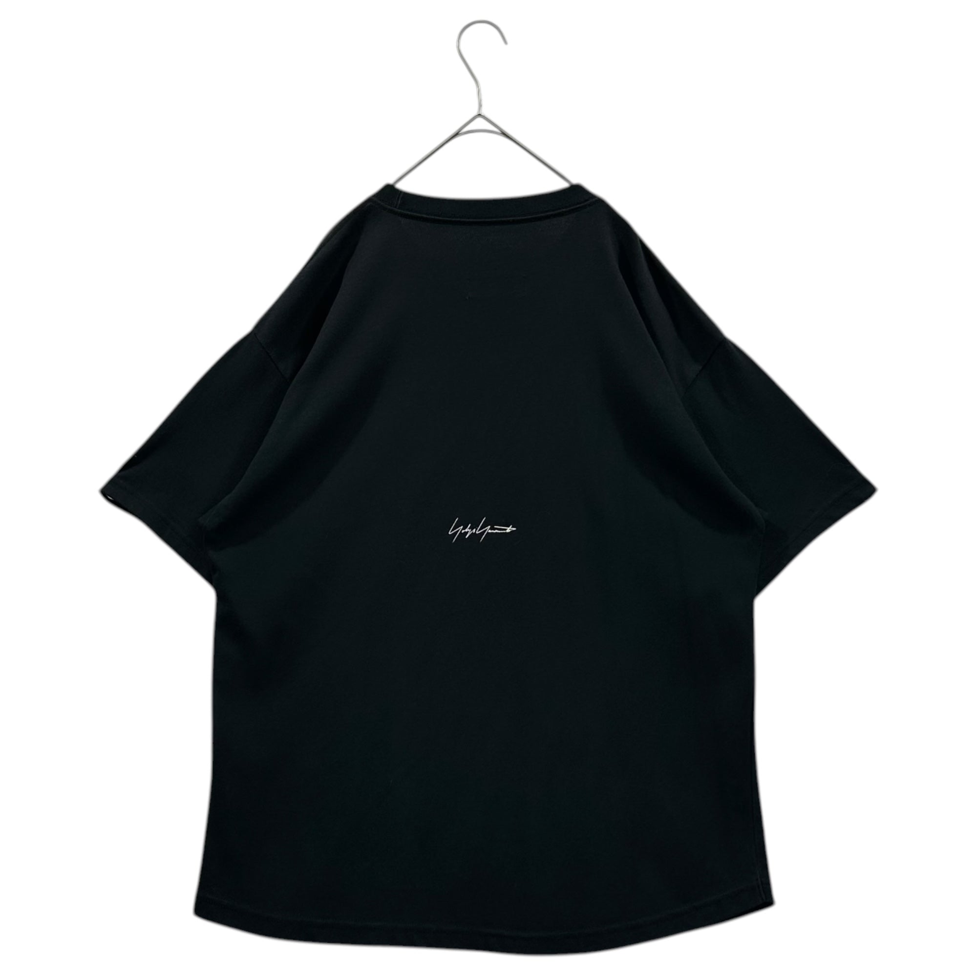 YOHJI YAMAMOTO POUR HOMME(ヨウジヤマモトプールオム) 22SS NEW ERA CROW PRINT ROUND HEM S/S TEE ニューエラ コラボ カラス プリント Tシャツ FG-T96-996 3(M) ブラック