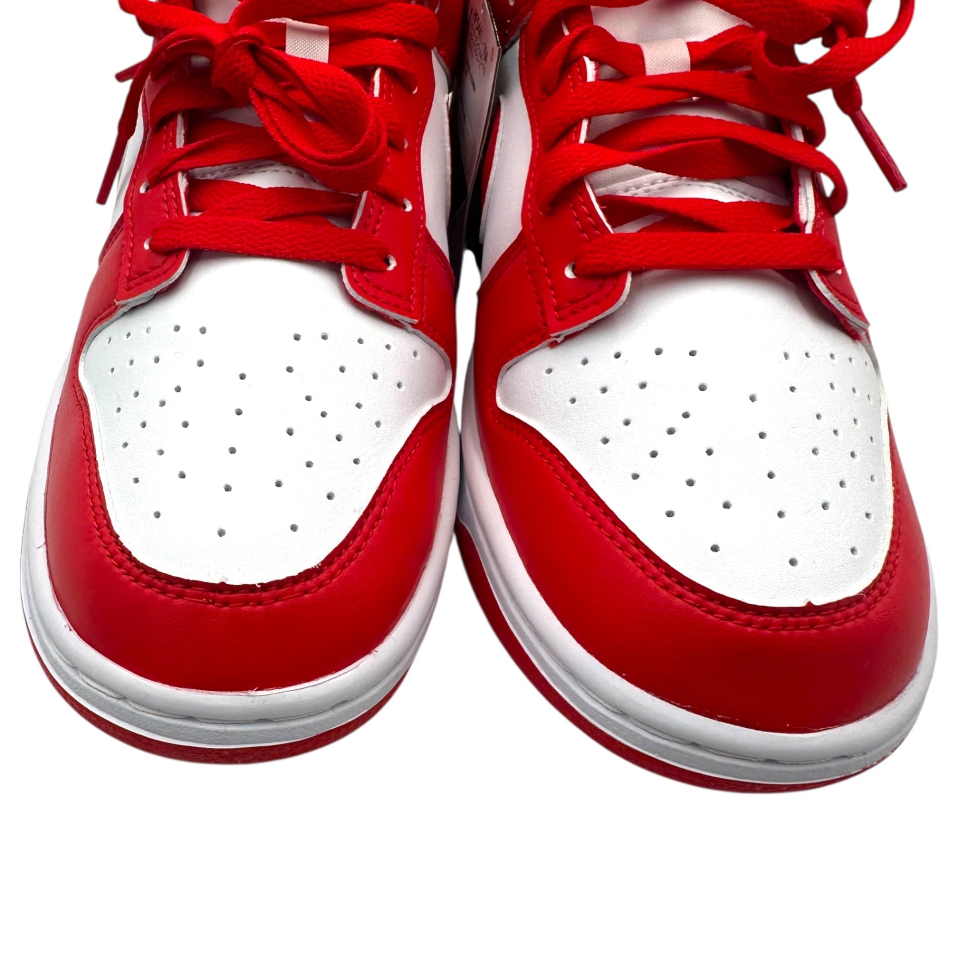 NIKE(ナイキ) Dunk Low Retro "White/White/UniversityRed" ダンクロー レトロ HF5441-104 27cm レッド×ホワイト スニーカー