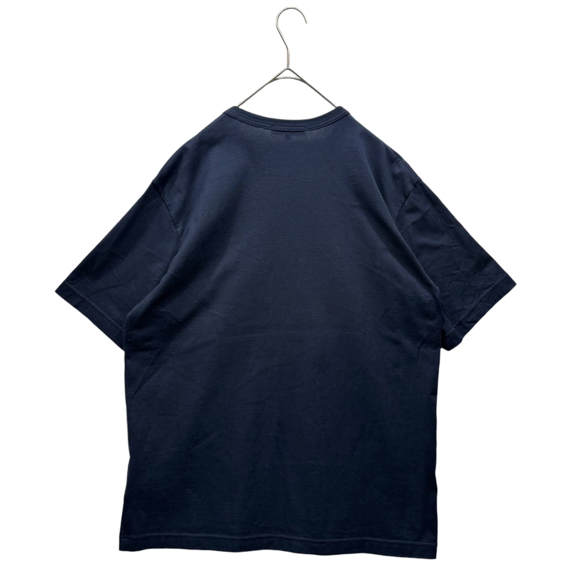 COMME des GARCONS HOMME(コムデギャルソンオム) 23AW  Cotton Jersey Product Print Logo T-Shirt  綿天竺 製品プリント ロゴ Tシャツ HL-T009 XL ネイビー AD2023