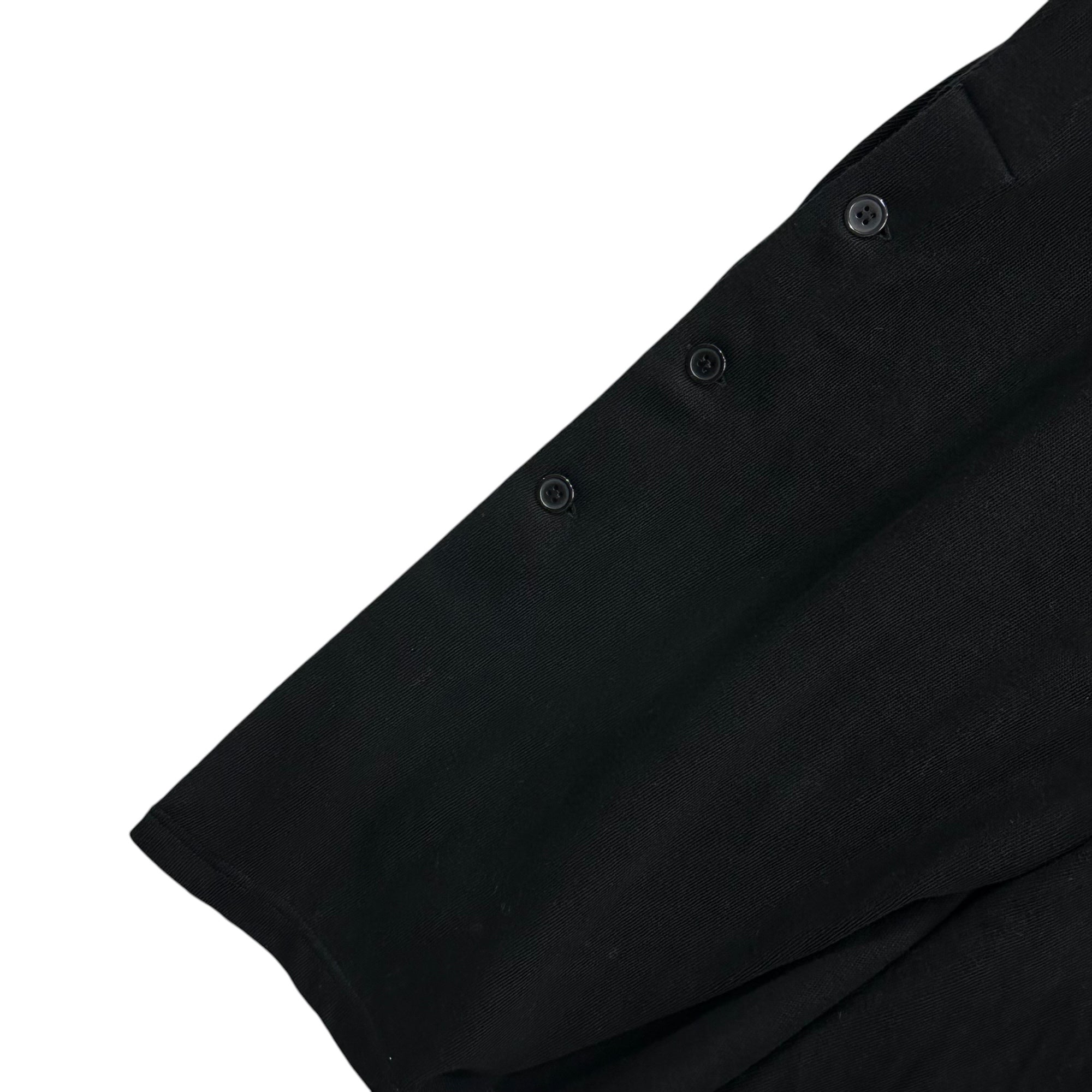 YOHJI YAMAMOTO POUR HOMME(ヨウジヤマモトプールオム) 25SS 10/-BD GAUZE SINGLE JERSEY SLEEVELESS LONG CARDIGAN ガーゼ 天竺 ロング ベスト ノースリーブ カーディガン CL-V02-100 3(L程度) ブラック
