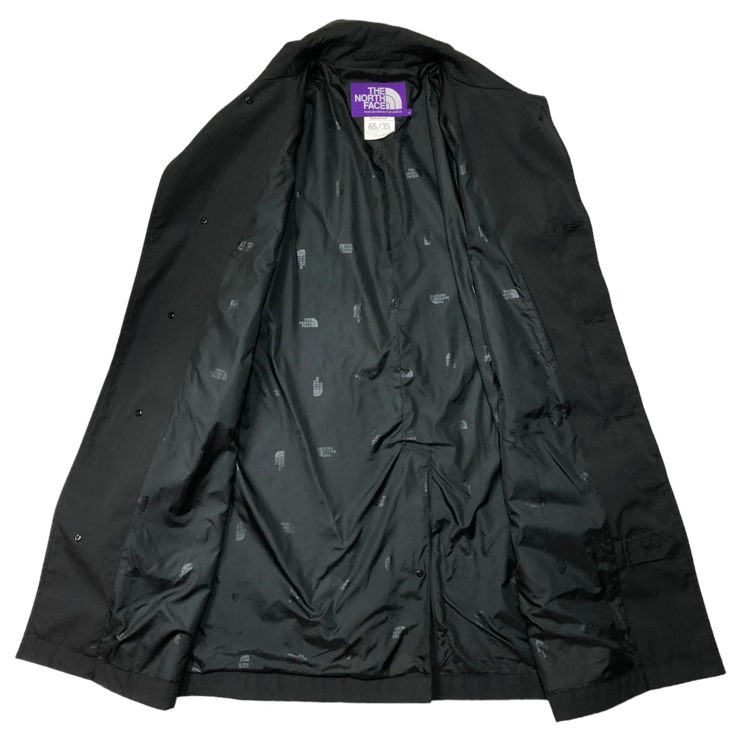 THE NORTH FACE PURPLE LABEL(ノースフェイスパープルレーベル) 65/35 Soutien Collar Coat  ステンカラーコート NP2111N L ブラック nanamica ナナミカ