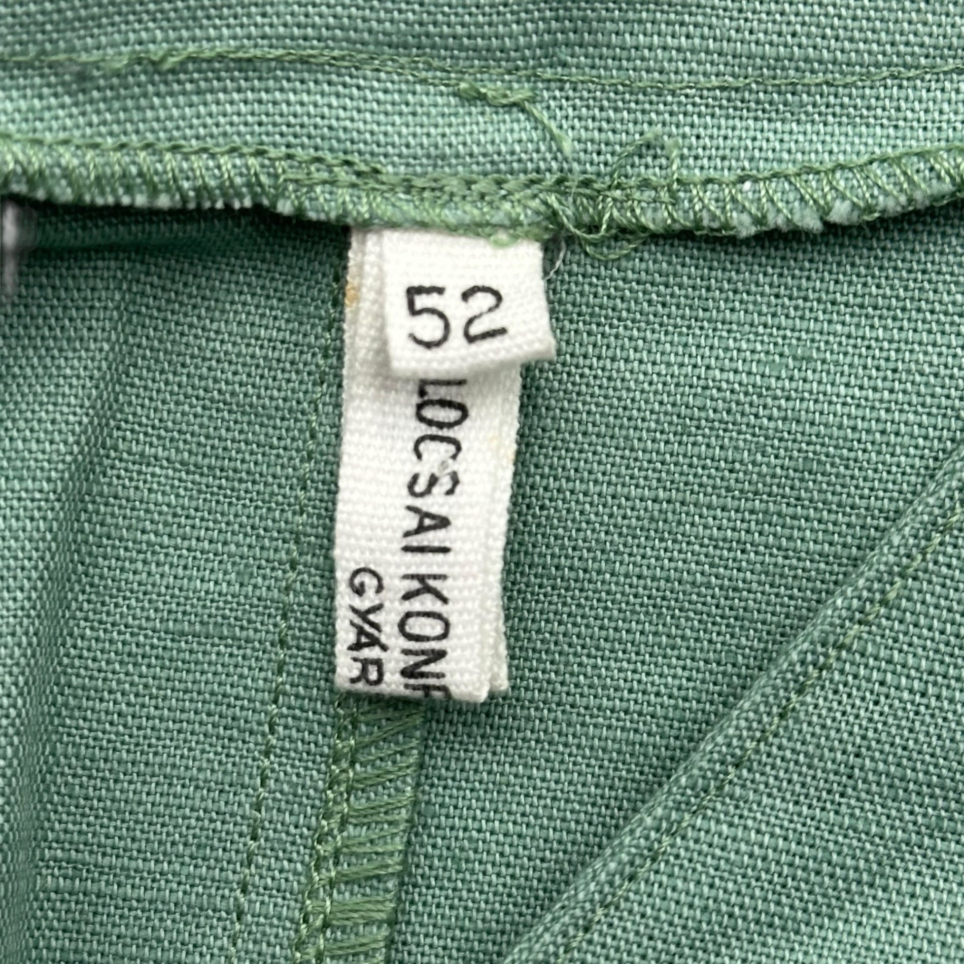 Hungarian Military(ハンガリー軍) 00's Sleep Shirt スリーピング シャツ 52(XL程度) グリーン 2002 ミリタリー リネン ホスピタル