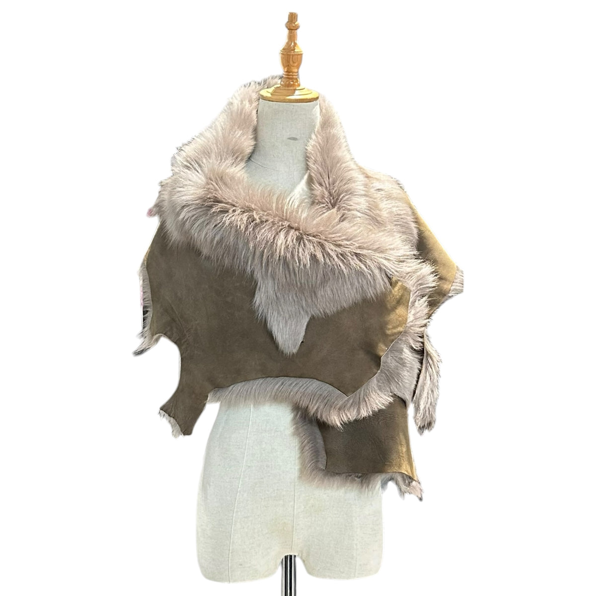 KARL DONOGHUE(カールドノヒュー) Lambskin Fur Cape ラムスキン ファー ケープ FREE ブラウン