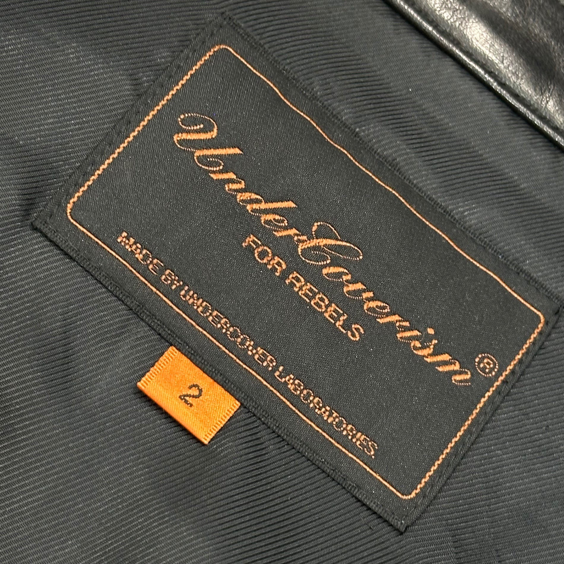 UNDERCOVERISM(アンダーカバイズム) 07AW Reverse Figure-8 Zip Leather Jacket 逆さ 八の字 ジップ レザー ジャケット 7A271-B15 2(S~M程度) ブラック Purple期 2007年秋冬 稀少 アーカイブ