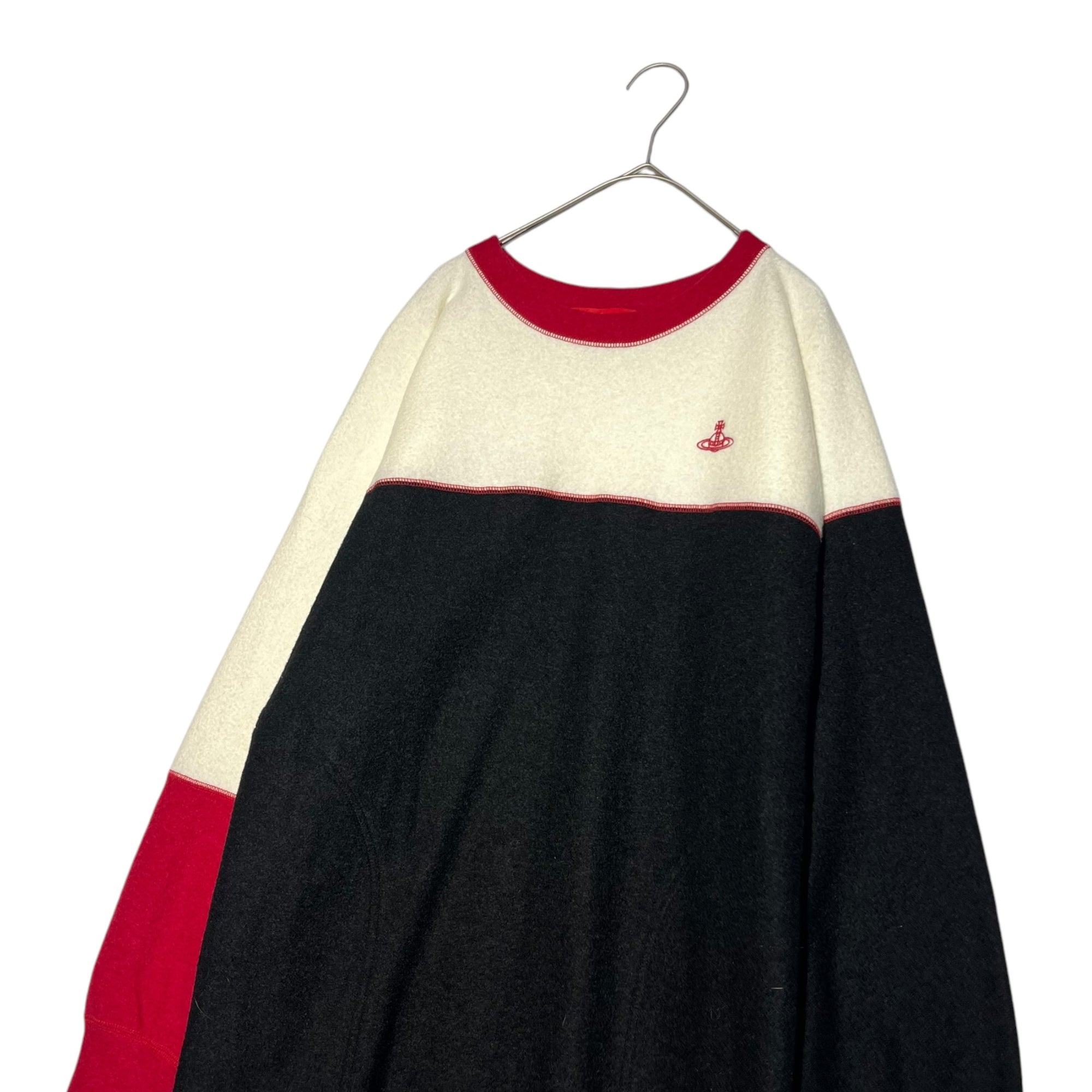 Vivienne Westwood RED LABEL(ヴィヴィアンウエストウッドレッドレーベル) Compressed wool chest one-point orb dress 圧縮ウール 胸ワンポイントオーブ ワンピース 16-12-512027 00(FREE) レッド