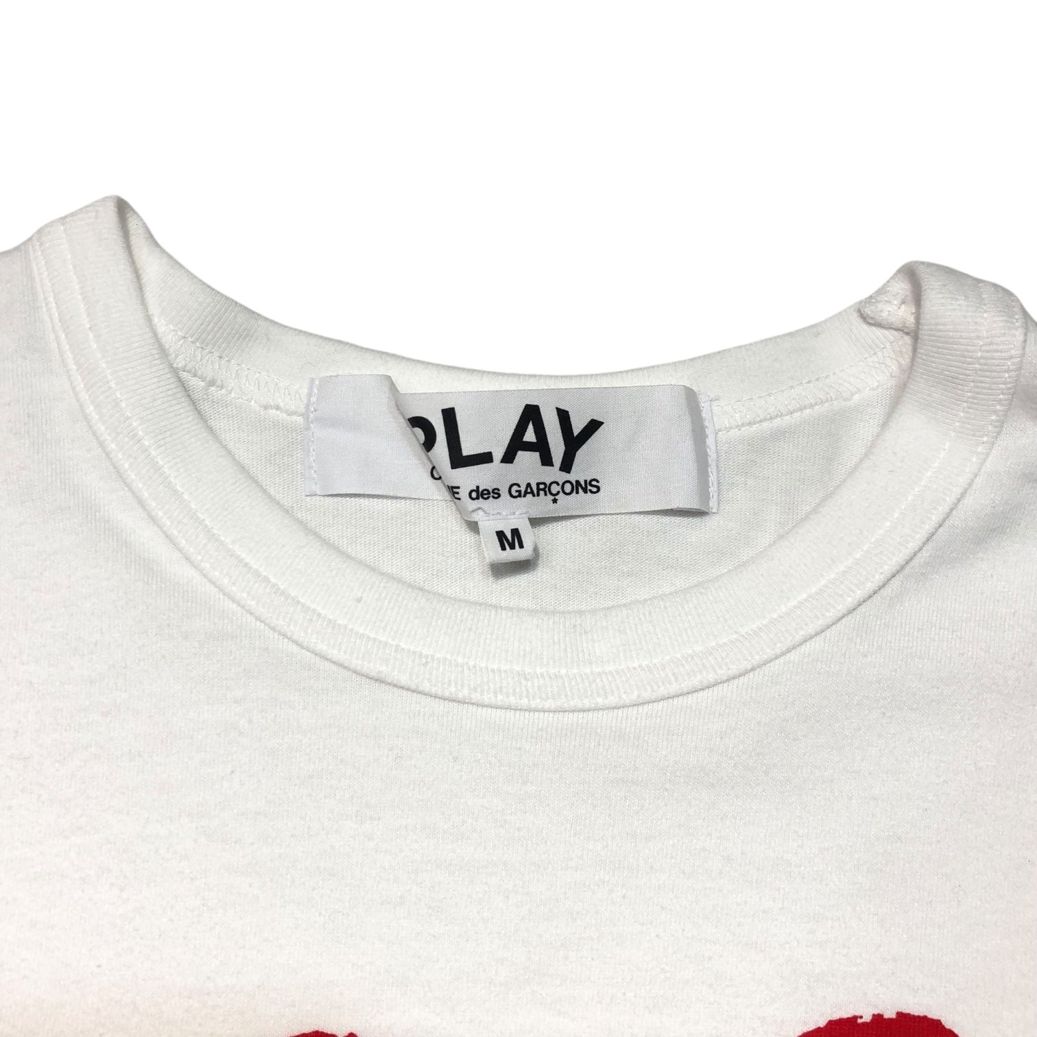 PLAY COMME des GARCONS(プレイコムデギャルソン) Multiple Heart Printed S/S T-Shirt ハート ロゴ 半袖 Tシャツ AZ-T280 M ホワイト AD2020/9