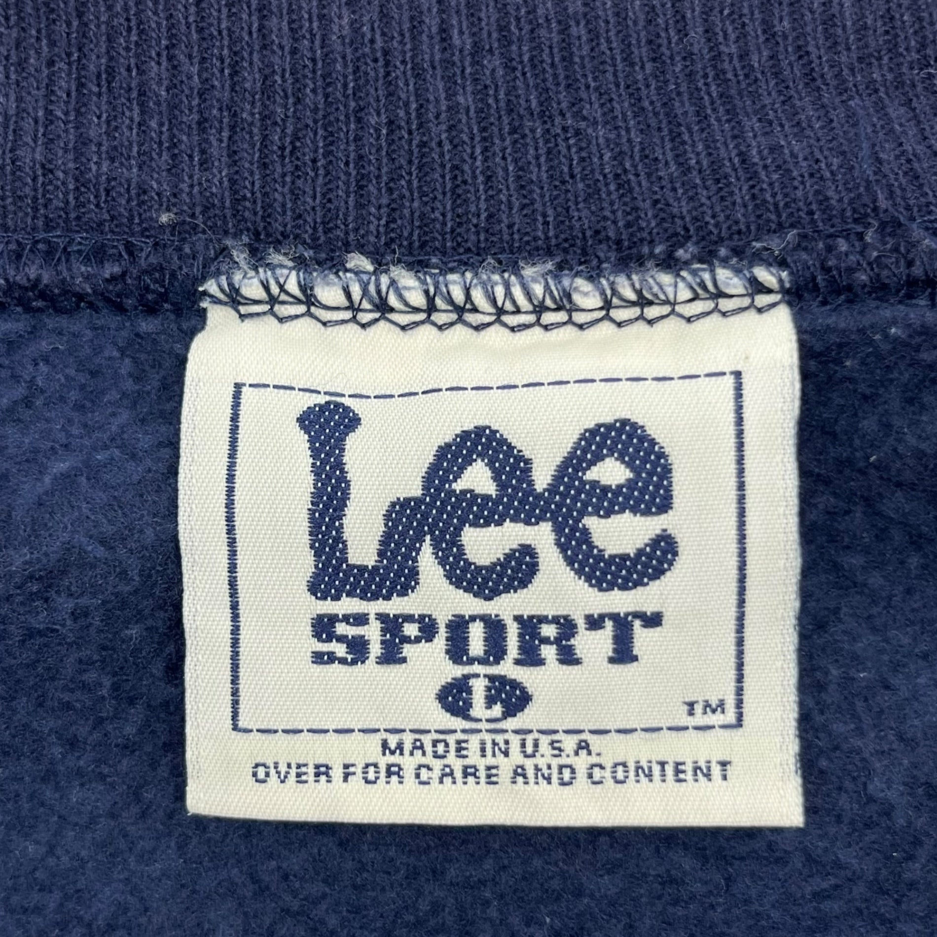 LEE(リー) 1997 MLB Championship "Cleveland Indians" SWEATSHIRT クリーブランド・インディアンス スウェット L ネイビー 90's 90年代 ヴィンテージ ベースボール