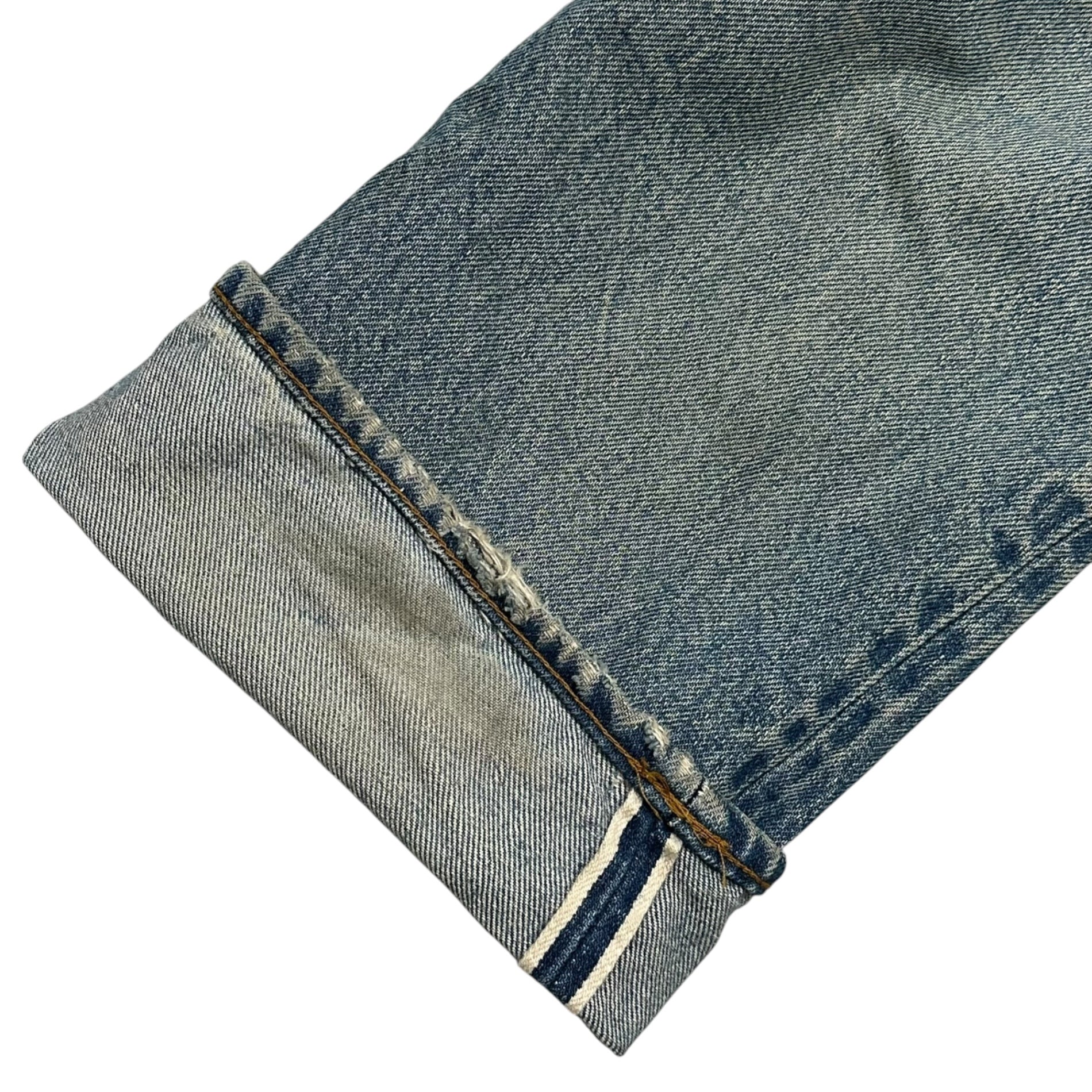 Levi's(リーバイス) 1980's 501 Redline Vintage Denim pants 赤耳 ヴィンテージ デニム パンツ 表記消(実寸約W30) インディゴ 80年代 ヴィンテージ セルビッチ ボタン裏524