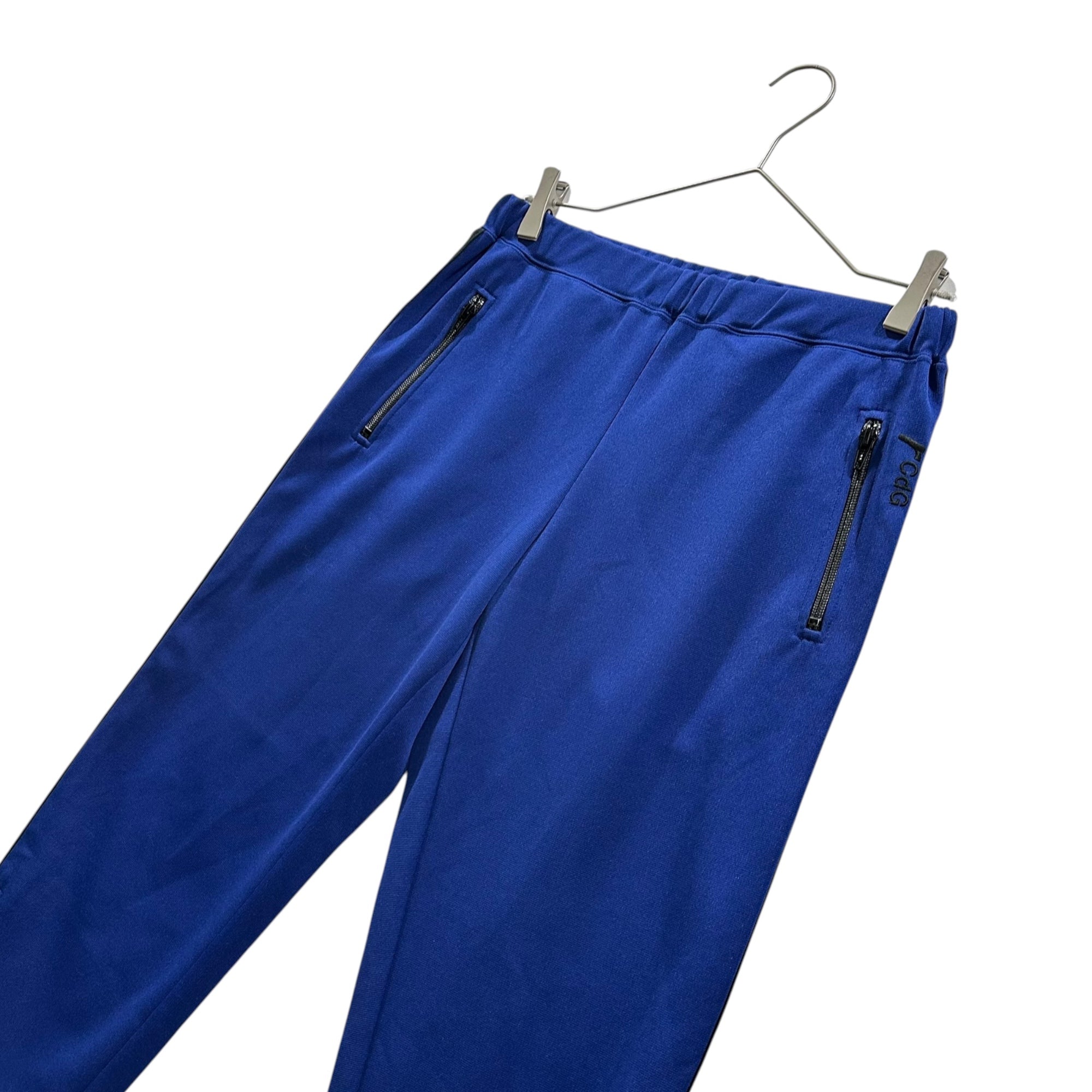 robe de chambre COMME des GARCONS(ローブドシャンブルコムデギャルソン) 2004SS Side Logo Side Stripe Track Pants サイドロゴ サイドライン トラック パンツ RM-T004 M ブルー×ブラック AD2003 男性着用可能