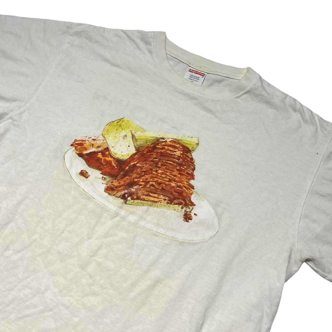 SUPREME(シュプリーム) 05SS Pastrami Tee パストラミ Tシャツ M ホワイト×オレンジ