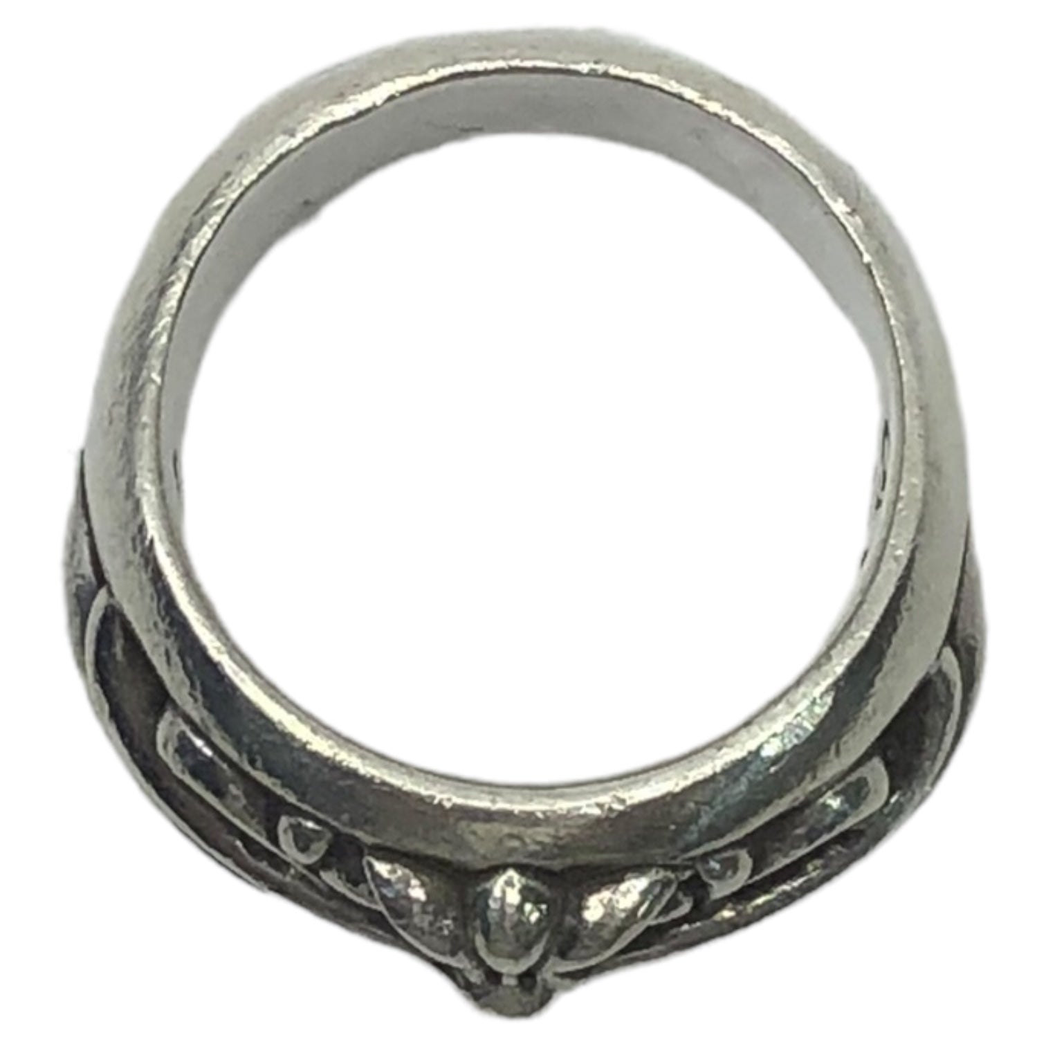 CHROME HEARTS(クロムハーツ) FLORAL CROSS RING フローラル クロス リング silver 925 12.5号  重さ：15.9g シルバー インボイス付