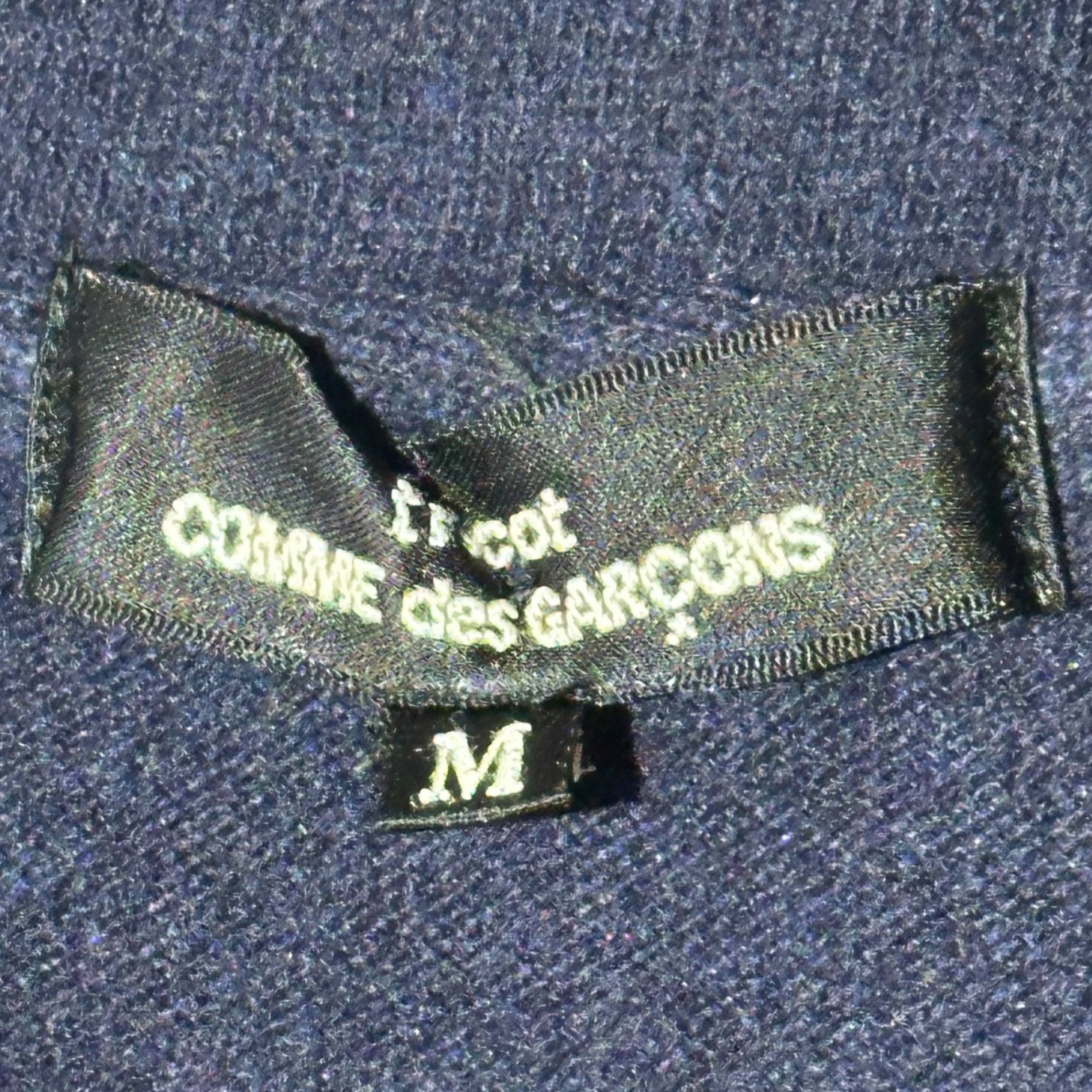 tricot COMME des GARCONS(トリココムデギャルソン) 14AW Round Collar Wool 5-Button Jacket 丸襟 ウール 5ボタン ジャケット TN-T002 M ネイビー AD2014