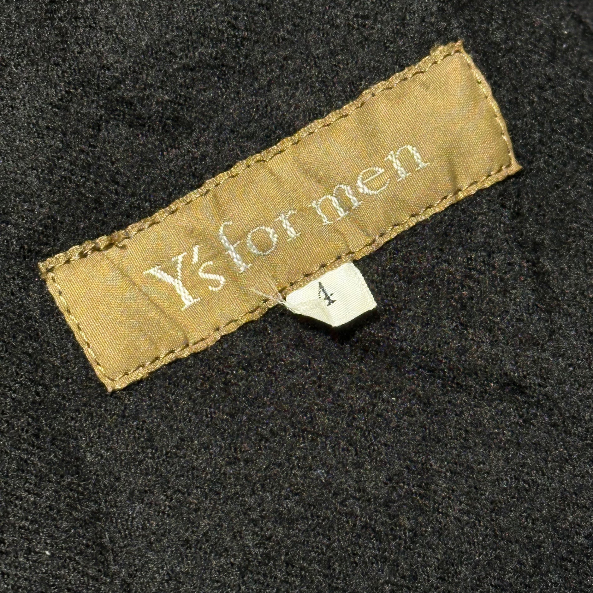 Y's for men(ワイズフォーメン) 90's Archive Wool Fulling Jacket 90年代 アーカイブ ウール 縮絨 ジャケット 4(L程度) ブラック ブルゾン 90年代