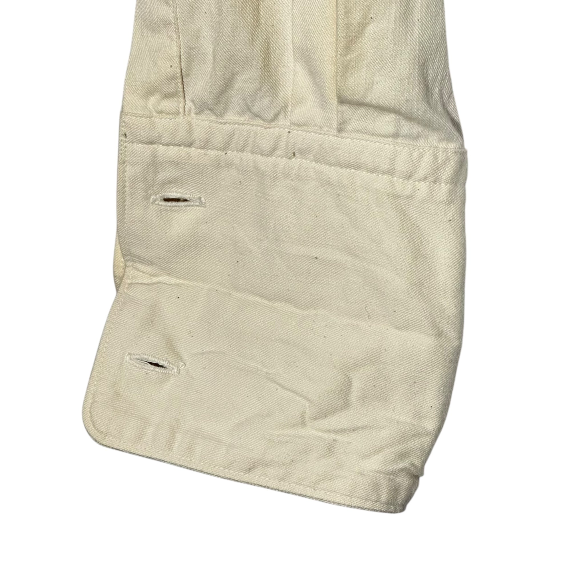 COMME des GARCONS HOMME(コムデギャルソンオム) 80's Shirt Sleeve Long Sleeve Pullover 80年代 シャツ スリーブ 長袖 プルオーバー HT-040060 FREE アイボリー