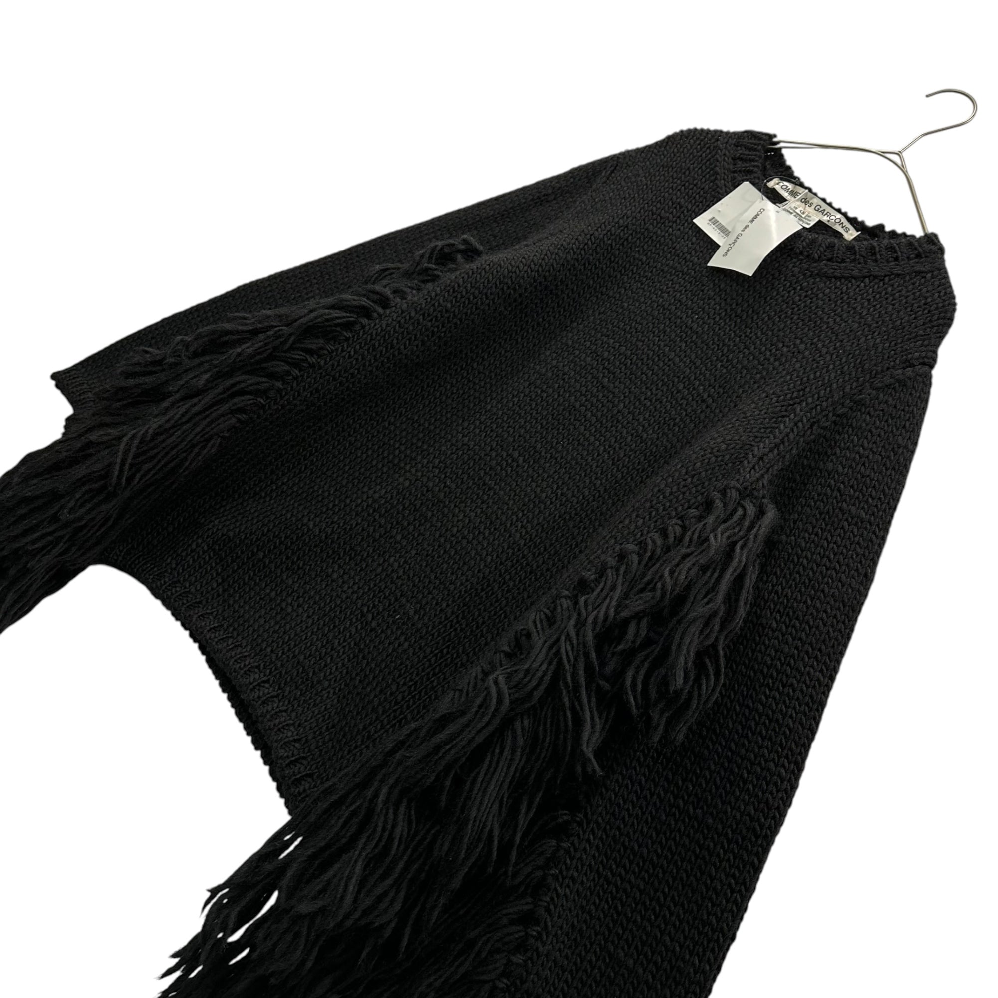 COMME des GARCONS(コムデギャルソン) 25AW Fringed Crewneck Knitwear フリンジ クルーネック ニット GP-N015 XS ブラック AD2025