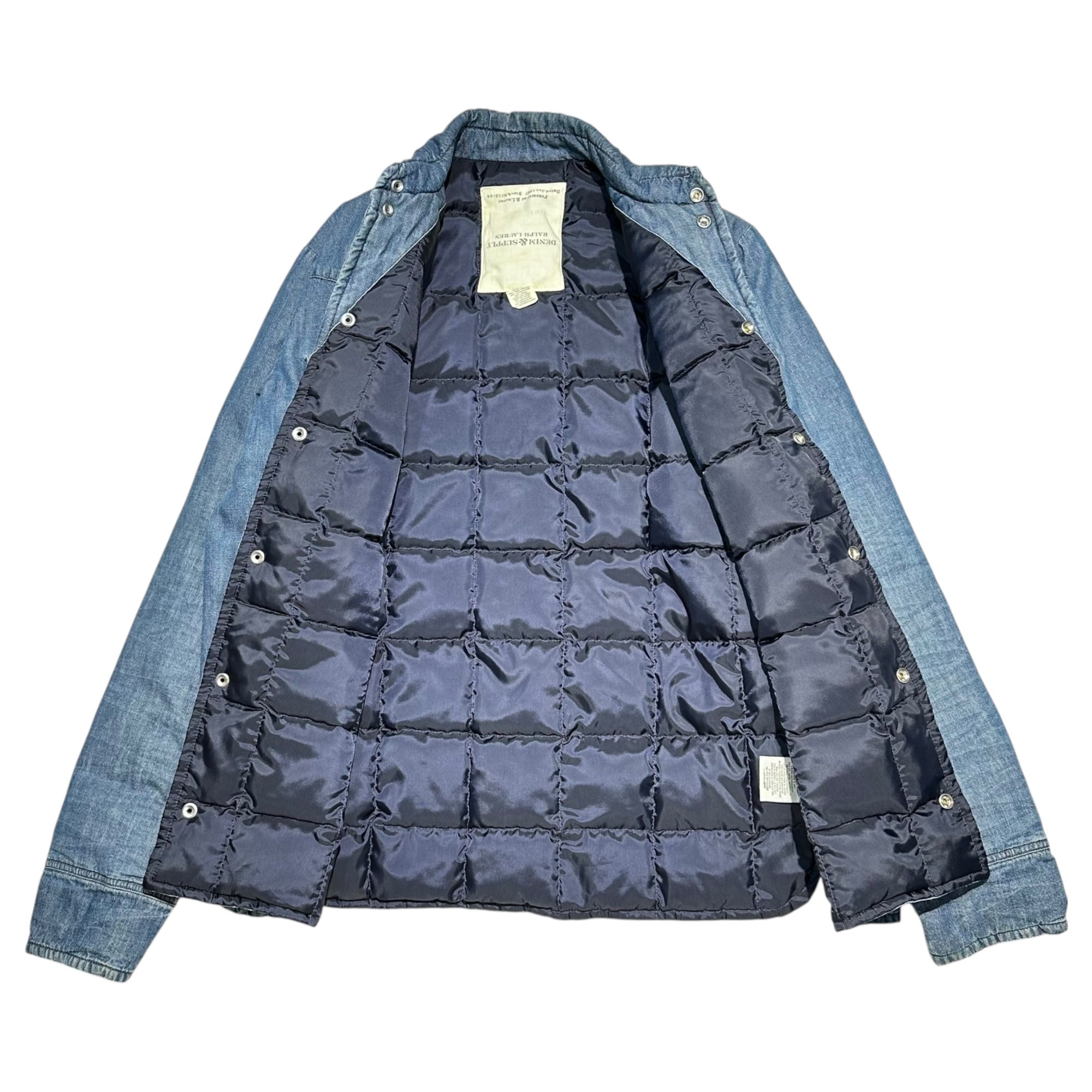 DENIM & SUPPLY RALPH LAUREN(デニム&サプライラルフローレン) Denim Down Shirt Jacket デニム ダウン シャツ ジャケット M インディゴ ウエスタン ヨーク