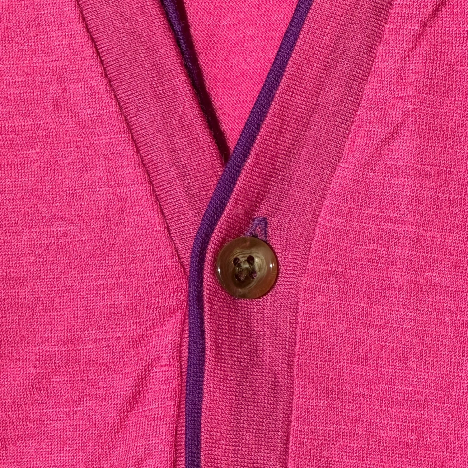tricot COMME des GARCONS(トリココムデギャルソン) 09AW Peach Pink Wool Cardigan パイピンク ウール カーディガン TD-T058 表記無(M程度) ピンク×パープル AD2009