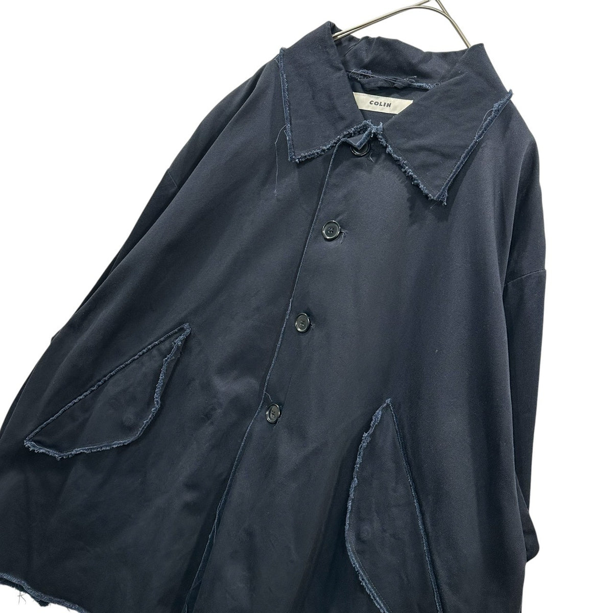 COLIN(コリン) COLIN:Benjamin CUT OFF HALF TRENCH BLOUSON / Benjamin カットオフ ミリタリー ハーフ トレンチ ブルゾン M ネイビー ジャケット